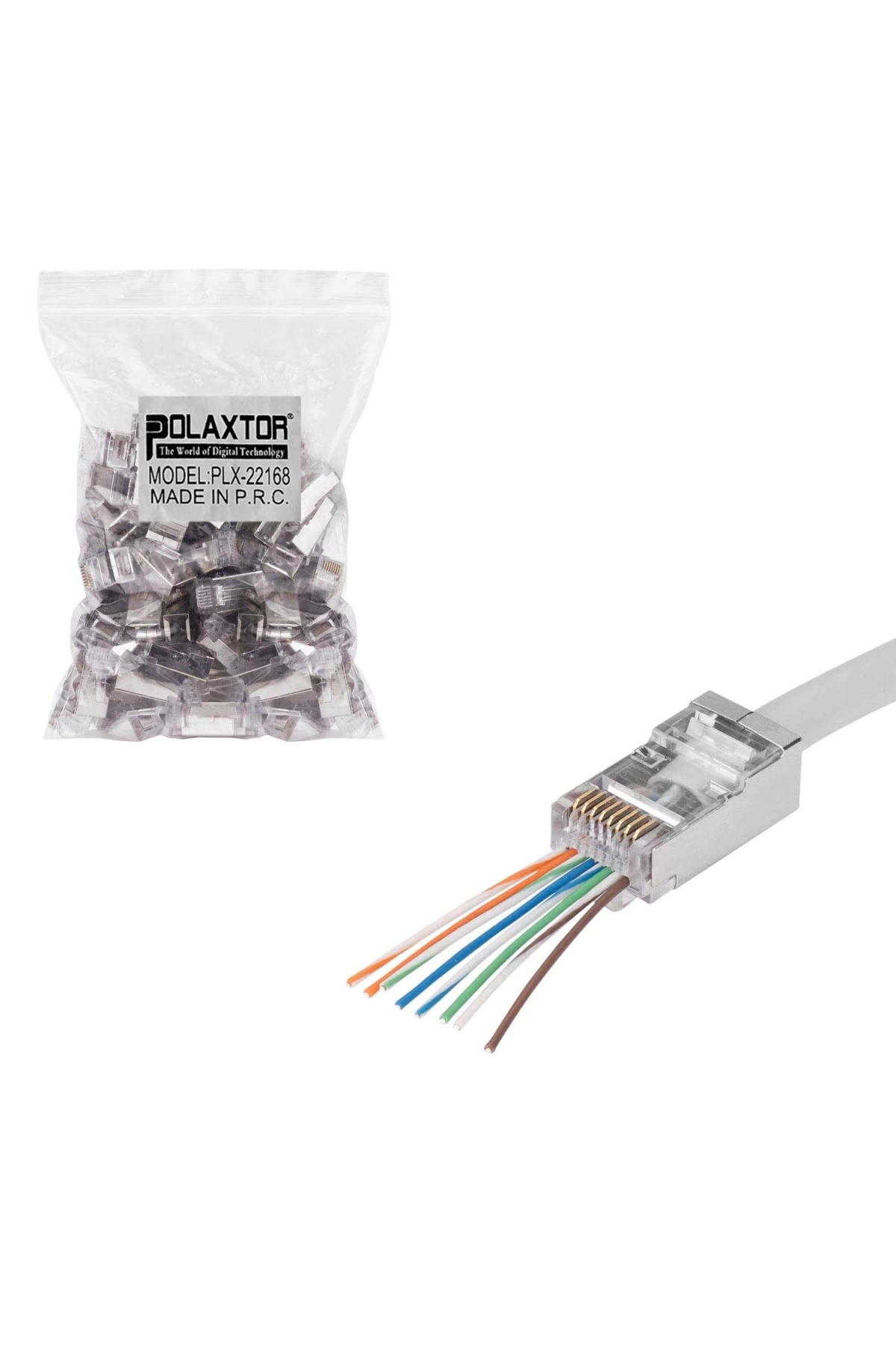 Ez Rj45 Ftp Soket Metal Cat6 (100 Adet) Polaxtor Plx-22168