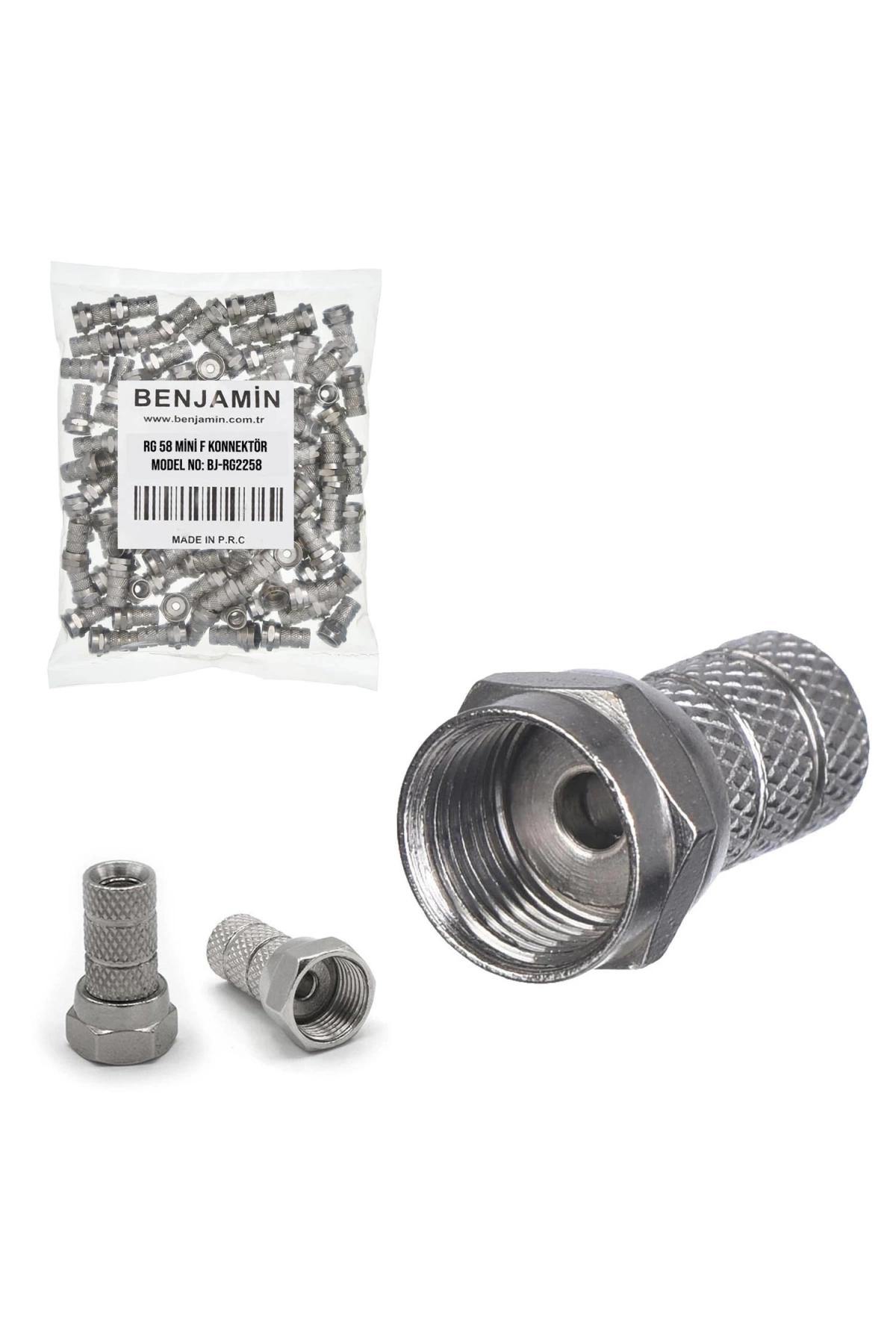 Benjamin Bj-rg2258 F Konnektör Dar Mini Rg58 100lü Paket