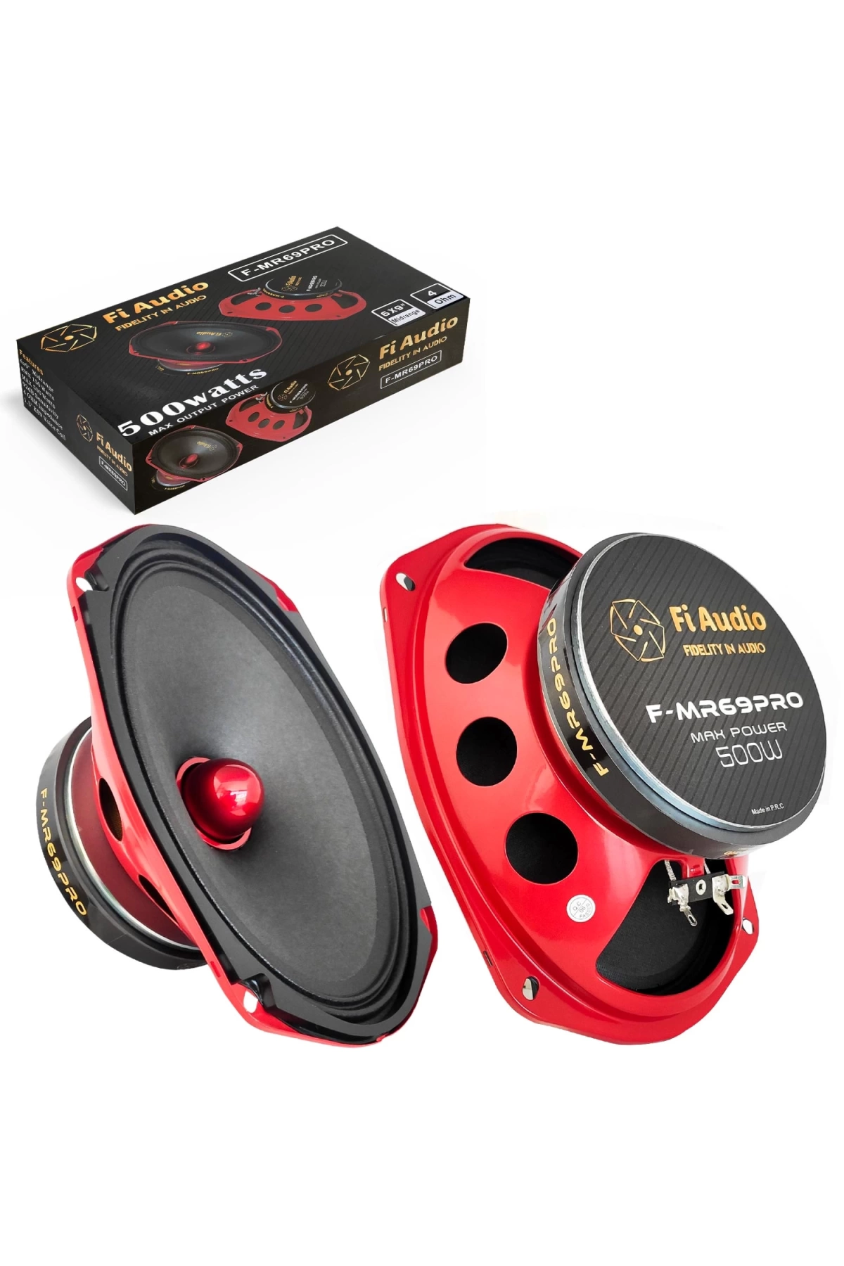 Fi Audıo F-mr69pro Oto Midrange Oval 6x9 İnç 500 Watt 2 Adet