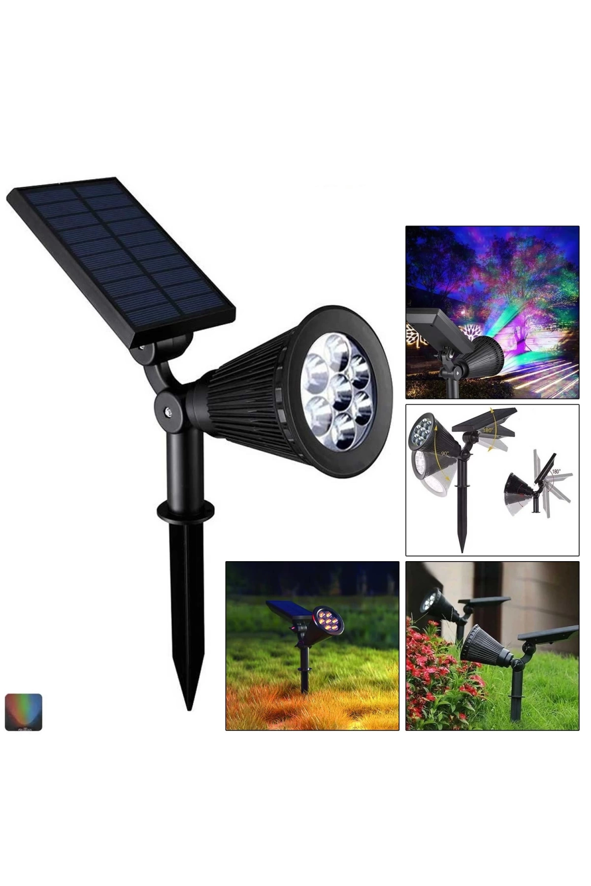 Forlıfe Fl-3120G Solar Güneş Enerji Aydınlatma Çim Lambası Günışığı 7 Smd Led