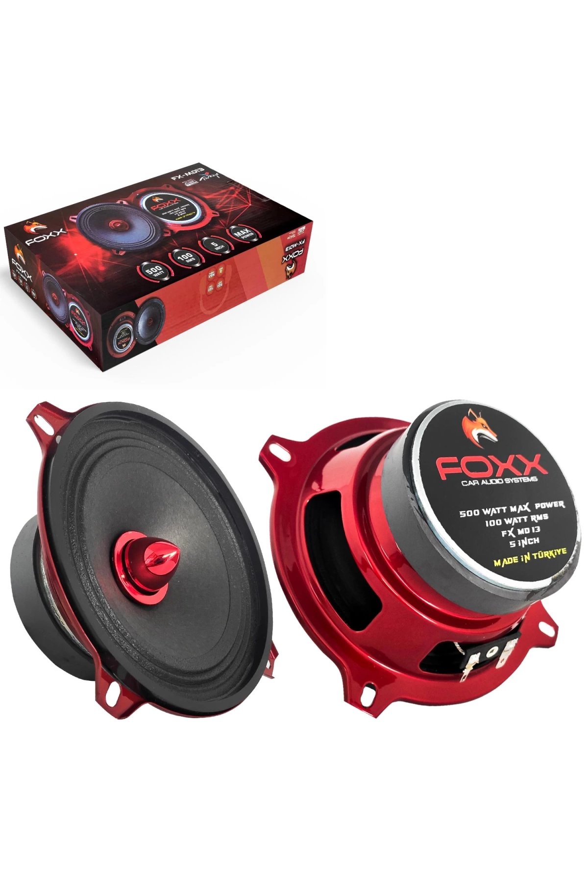 Foxx Fx-md13 Oto Midrange 13cm 500 Watt 2 Adet