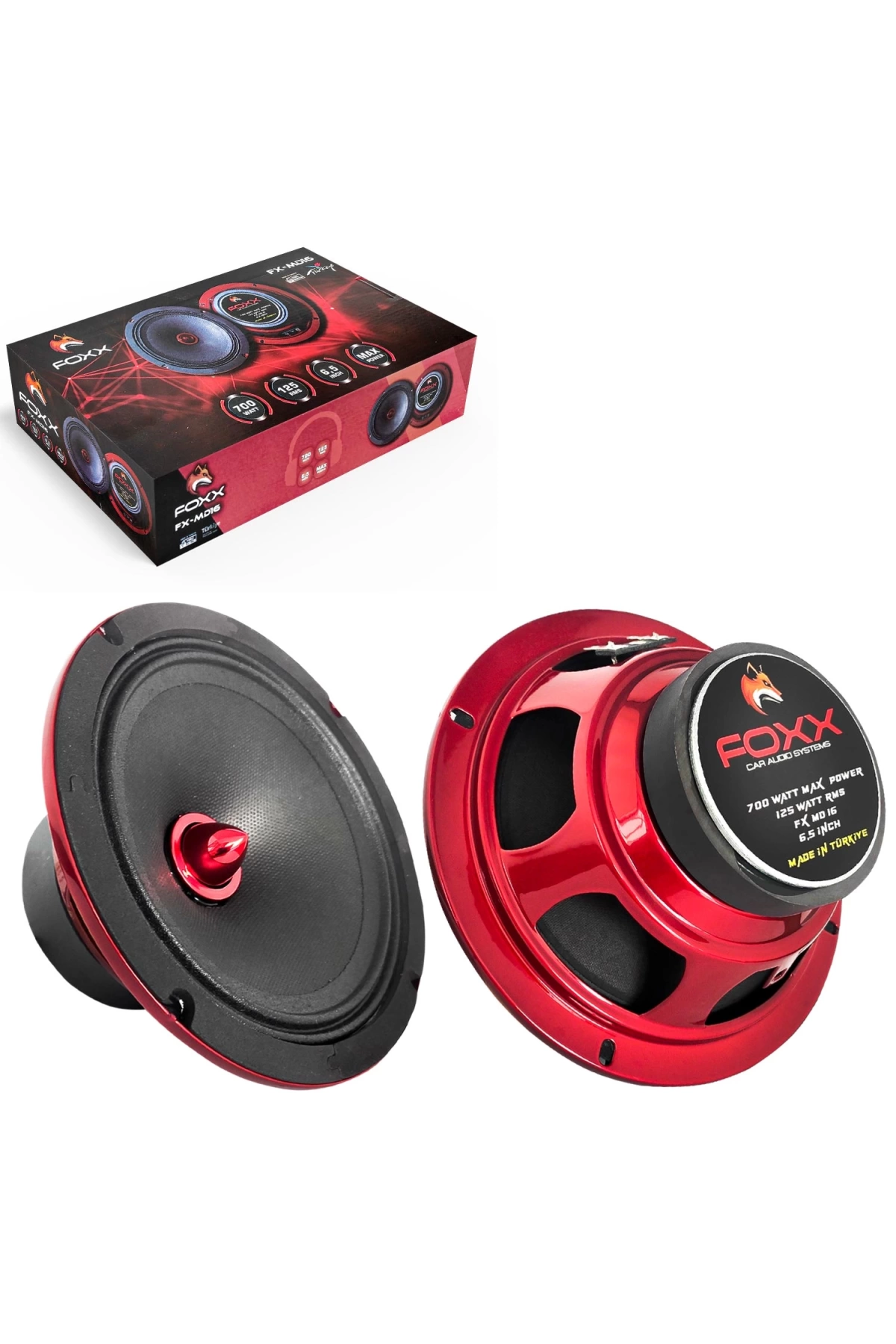 Foxx Fx-md16 Oto Midrange 16cm 700 Watt 2 Adet