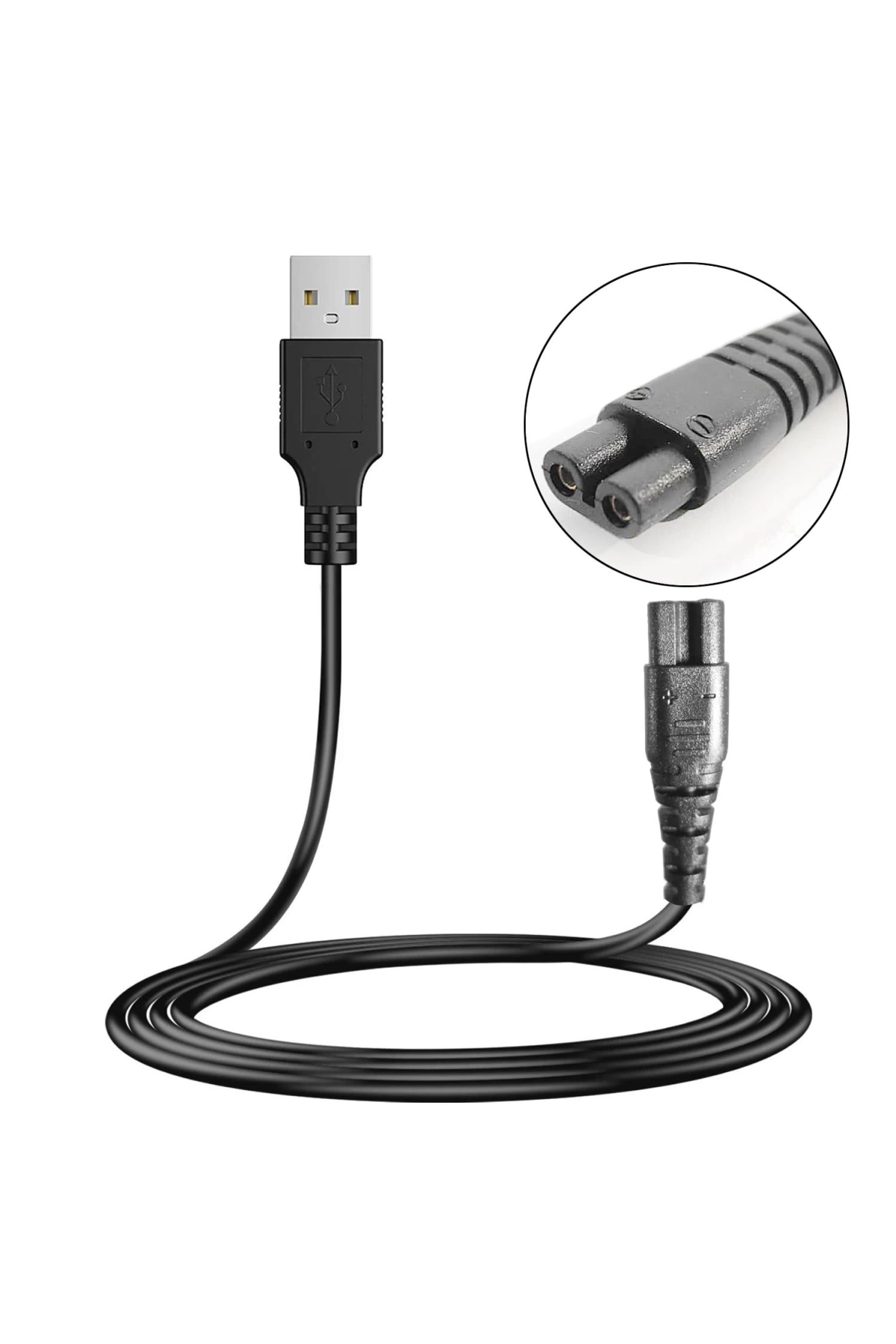 G-5351 Güç Power Tıraş Kablosu Usb 1 Metre Siyah No 1