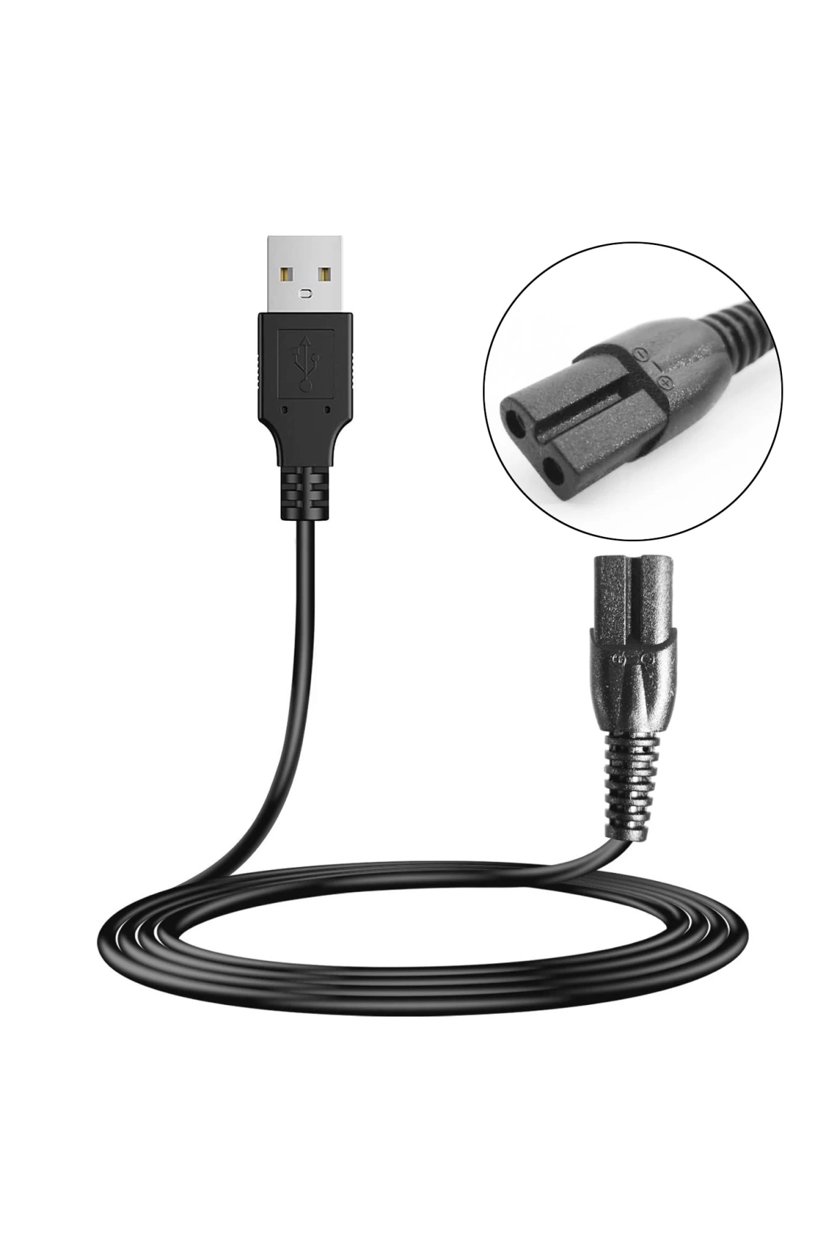 G-53510 Güç Power Tıraş Kablosu Usb 1 Metre Siyah No 10