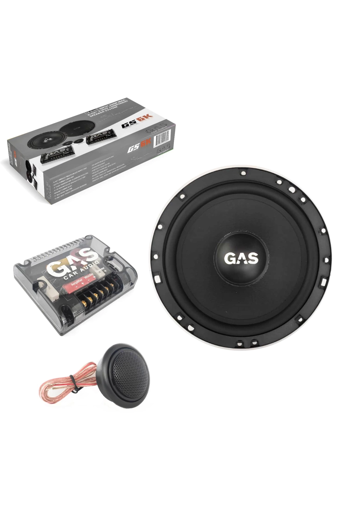 Gas Gs6k Oto Hoparlör Component 16cm 250 Watt 2 Adet