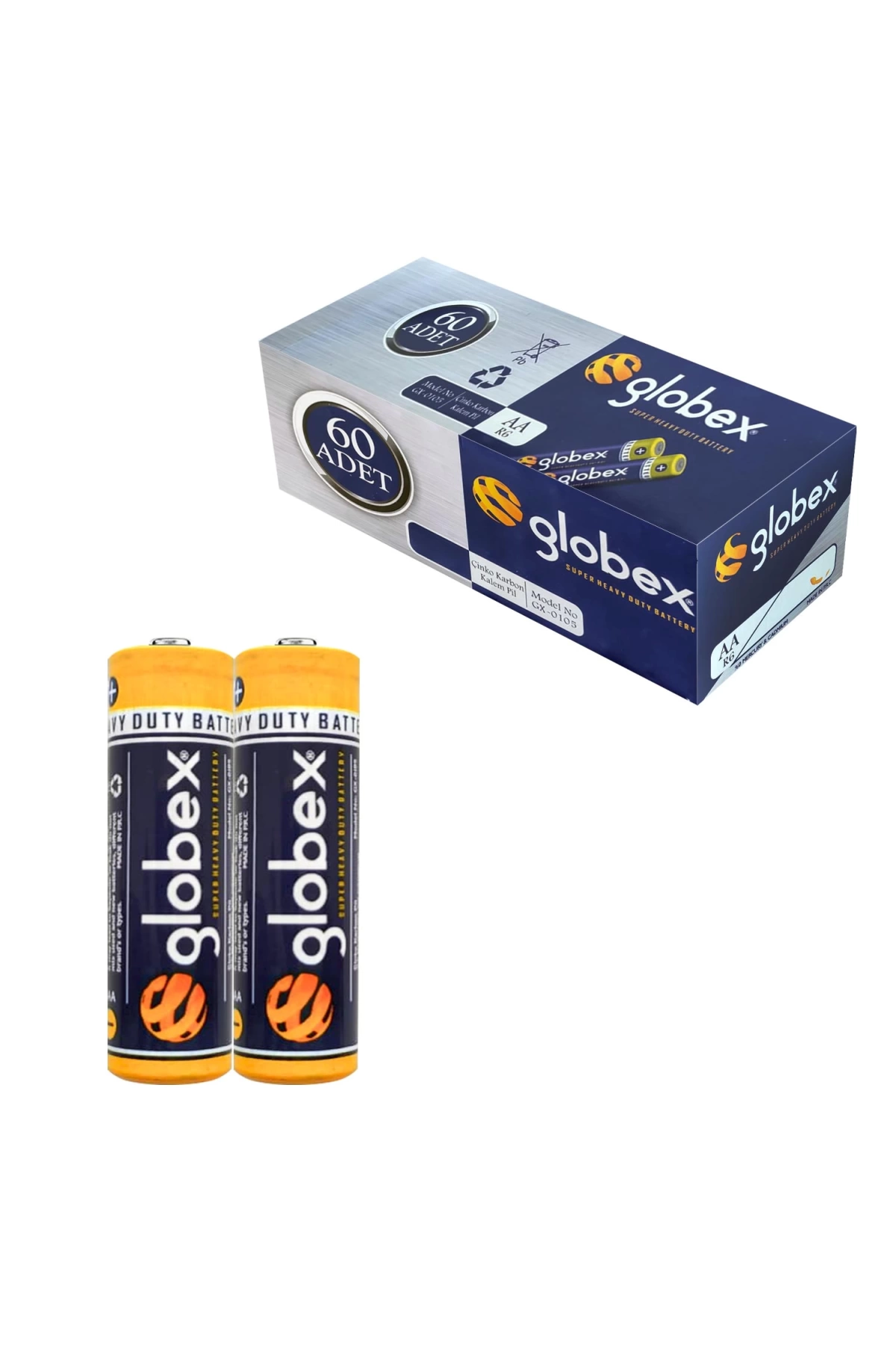 Globex Gx-0105 Aa Kalem Pil Carbon 60Lı Paket