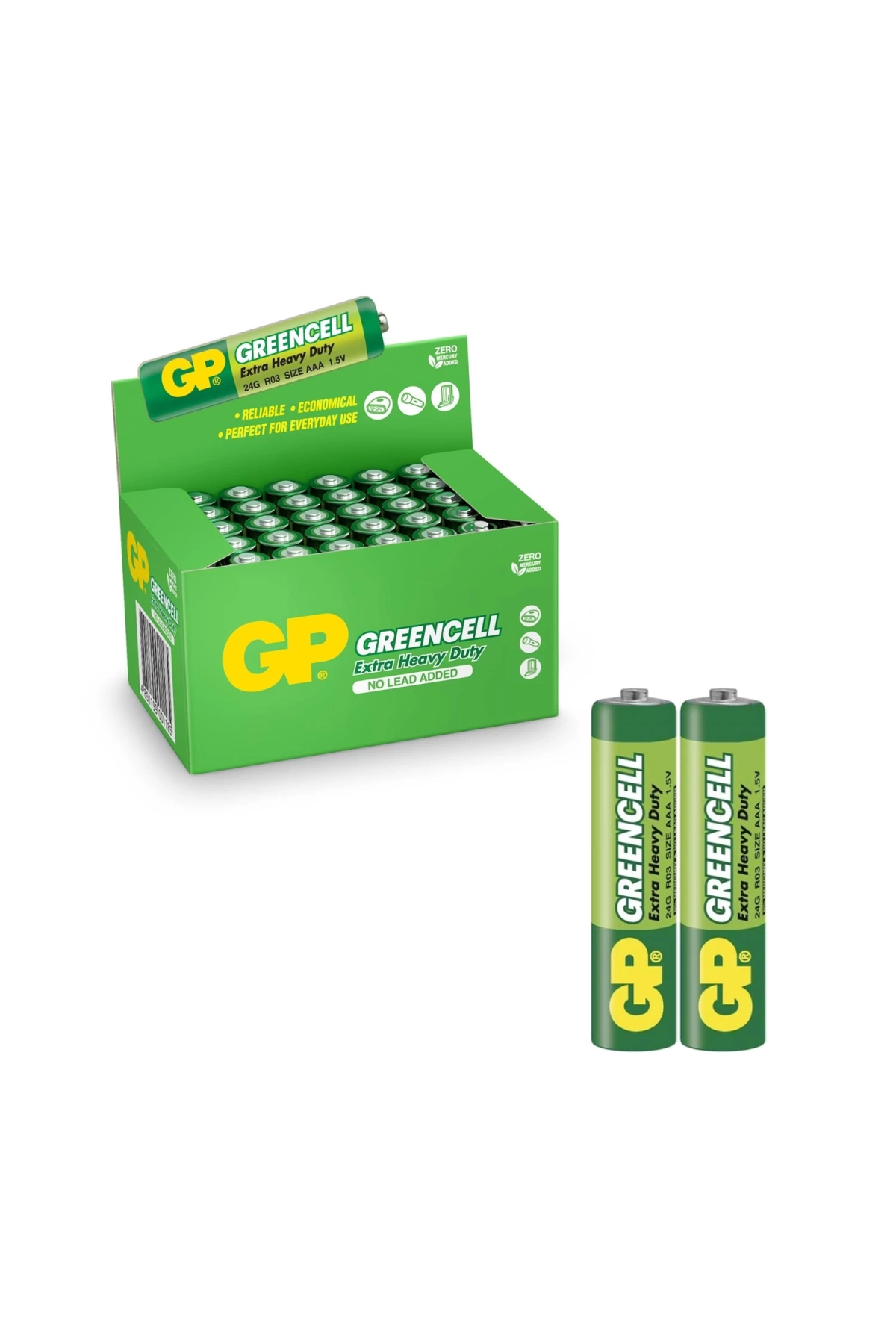 Gp-24g-2s2 Aaa İnce Kalem Pil Greencell 40lı Paket