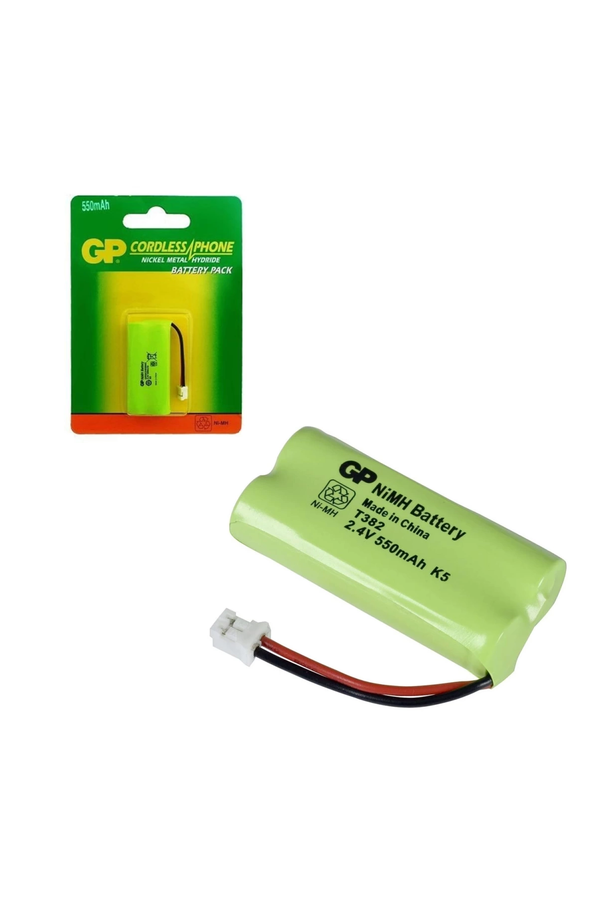 Gp T382 Şarjlı Telsiz Telefon Pili 2.4 Volt 550 Mah Ni-Mh