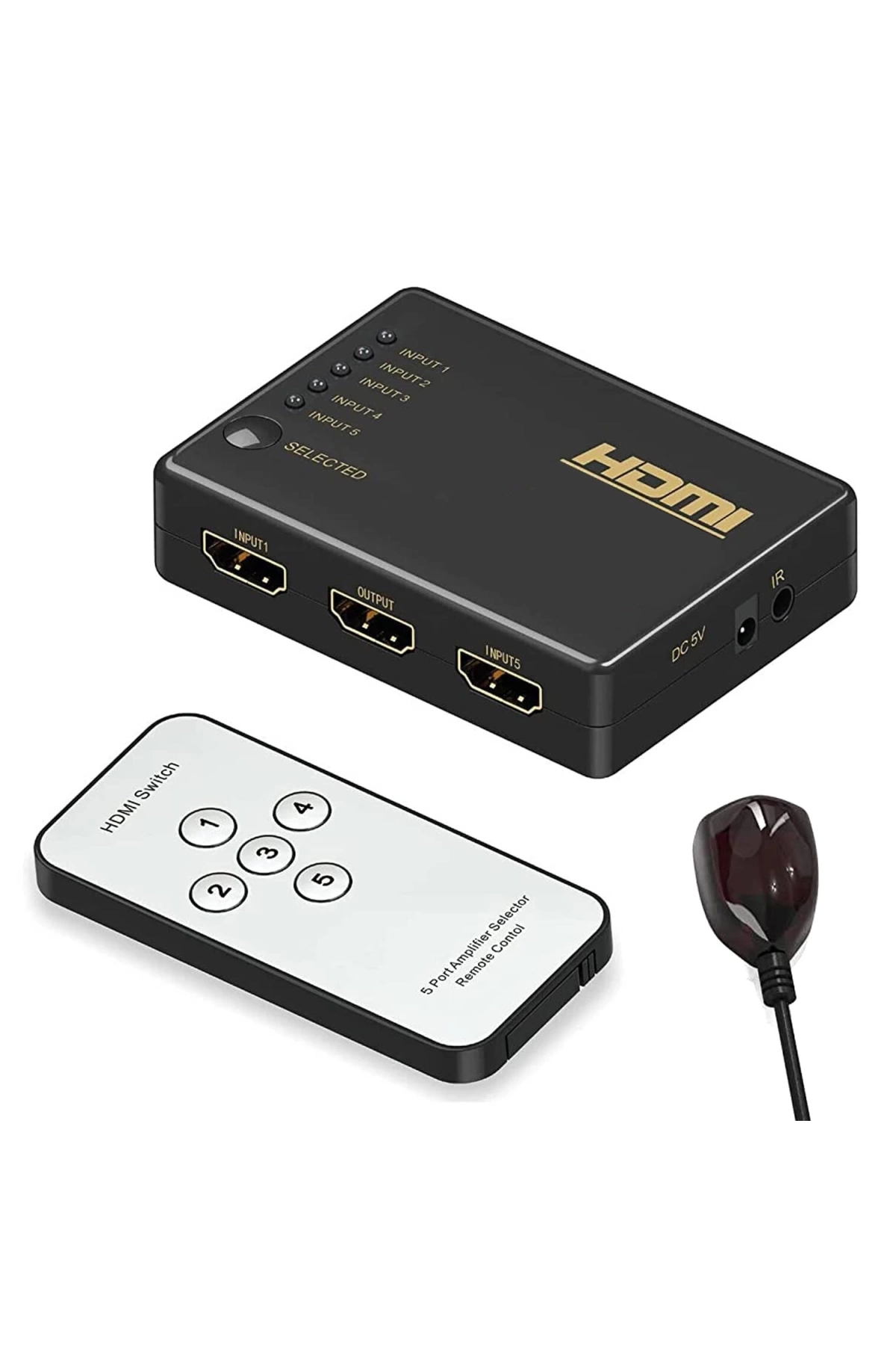 Hadron Hd-241 Hdmi Switch 5 Giriş 1 Çıkış