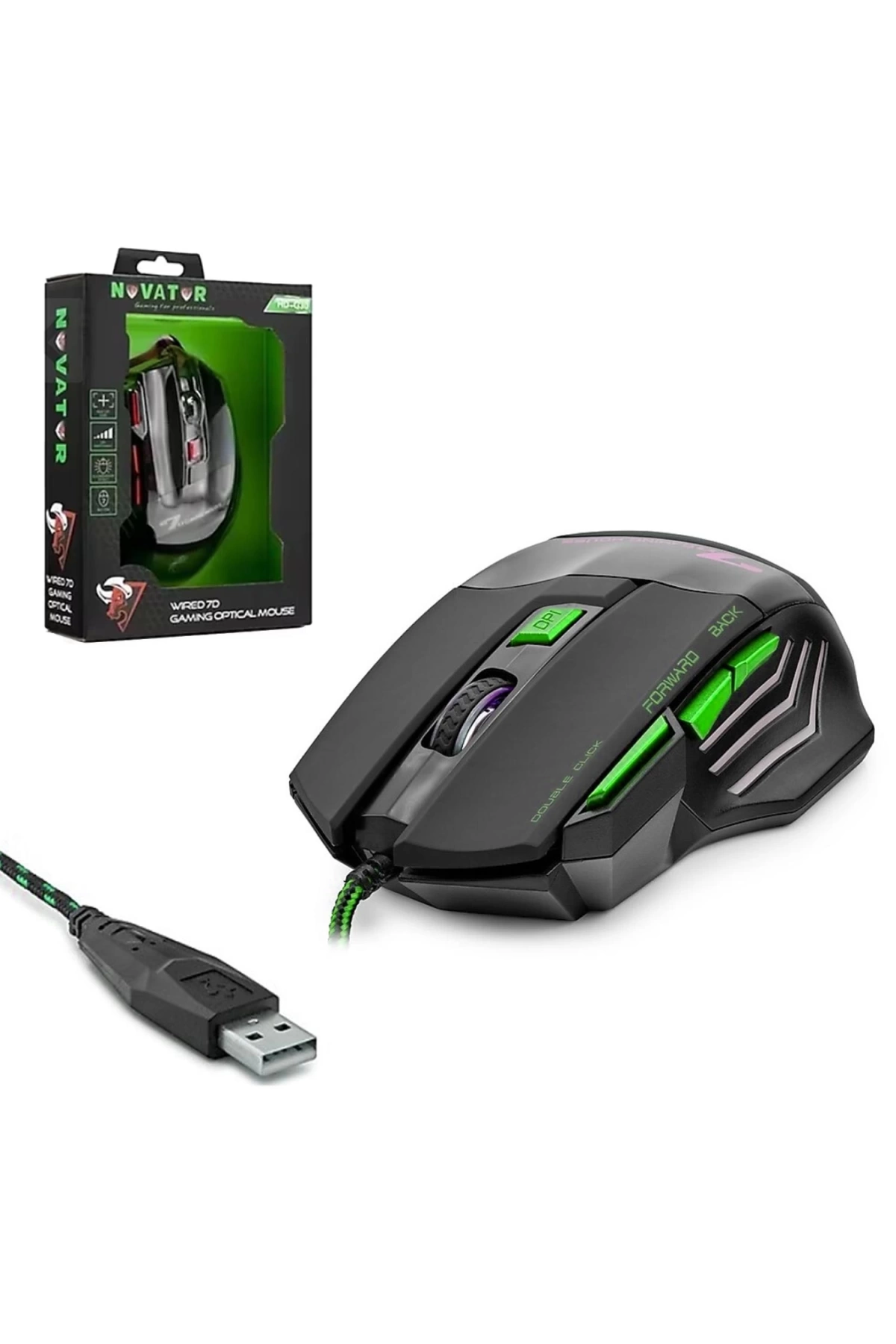 Hadron Hd-G30 Kablolu Oyuncu Mouse 3600 Dpi Ledli