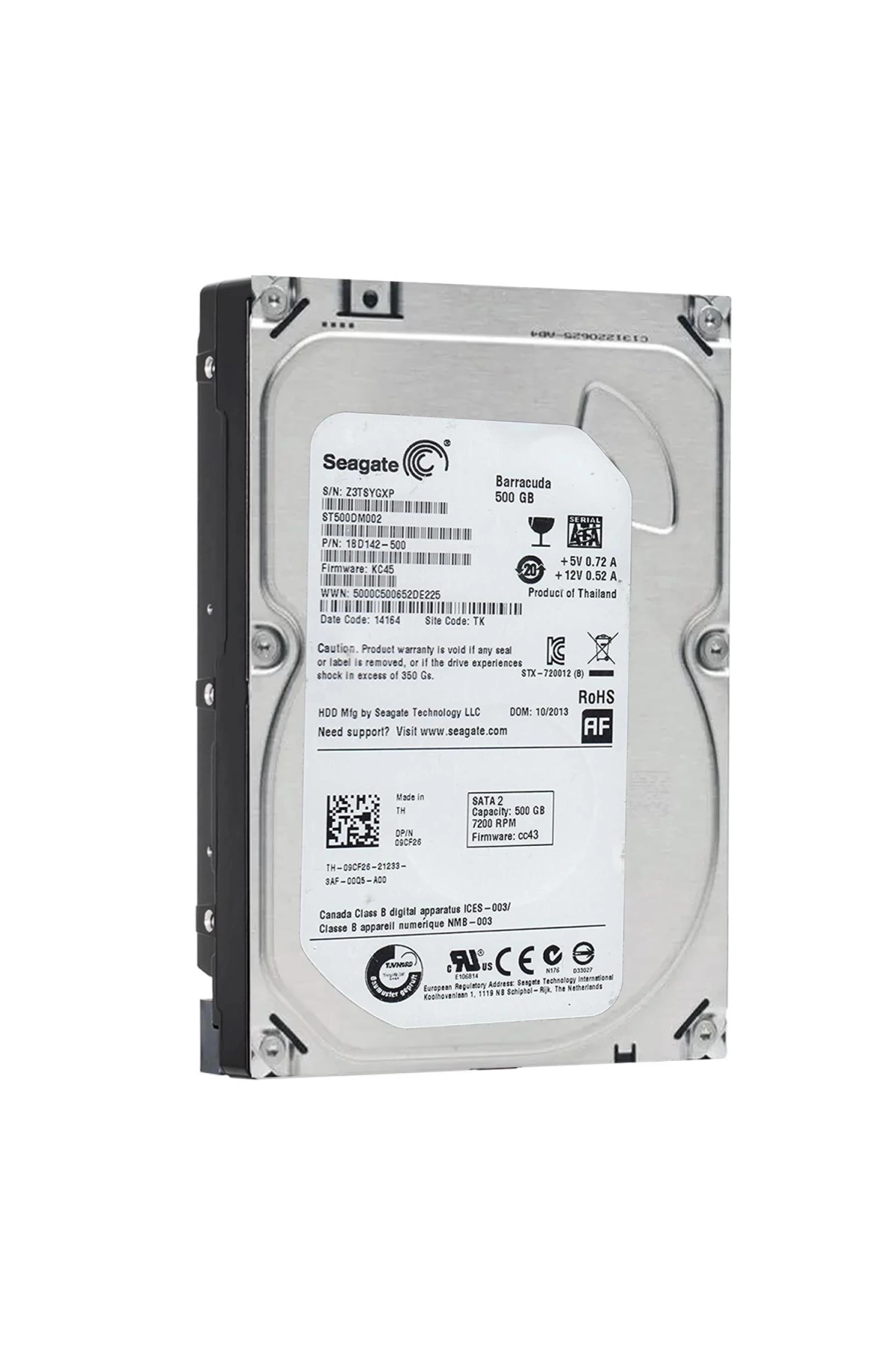 Harddisk 500gb 7200rpm Sata2 16mb Seagate