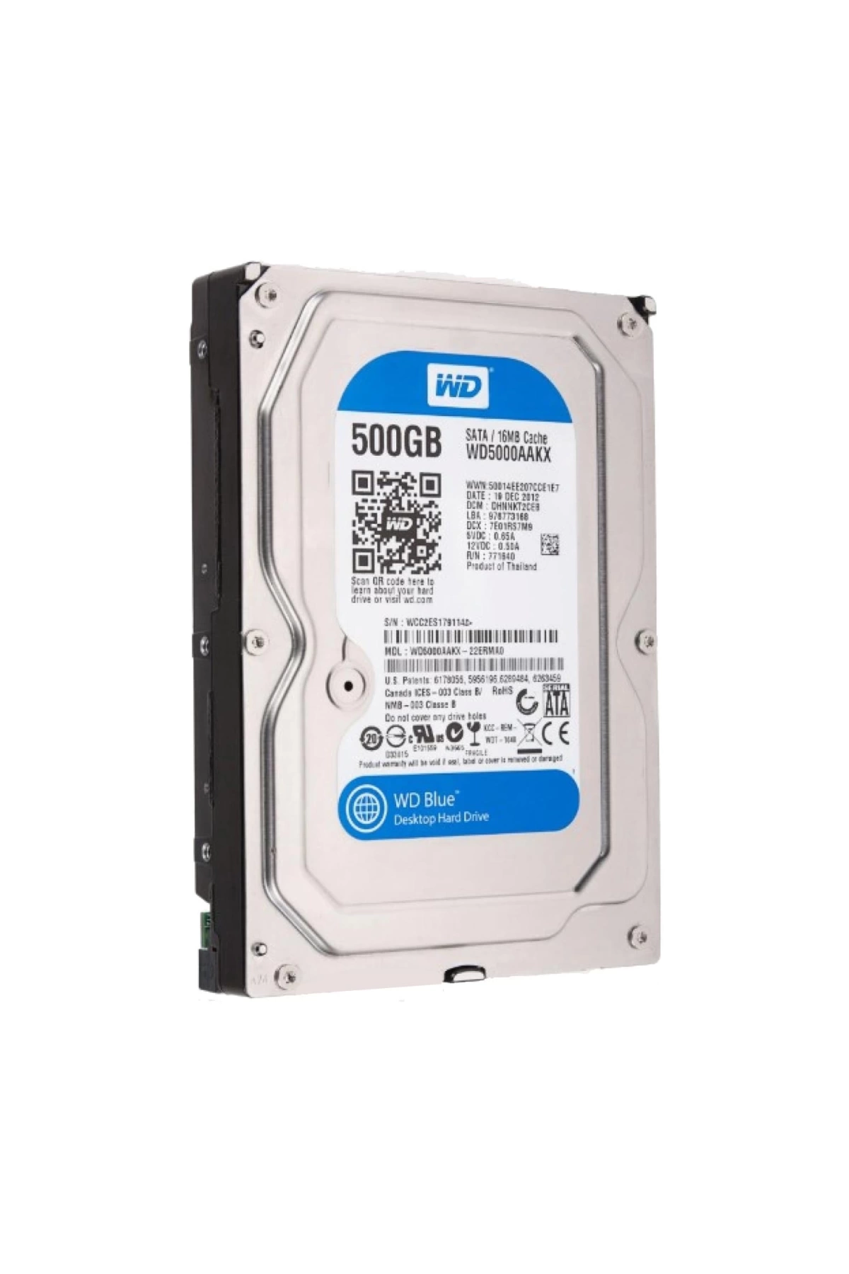 Harddisk 500gb 7200rpm Sata3 16mb Western Dıgıtal Blue