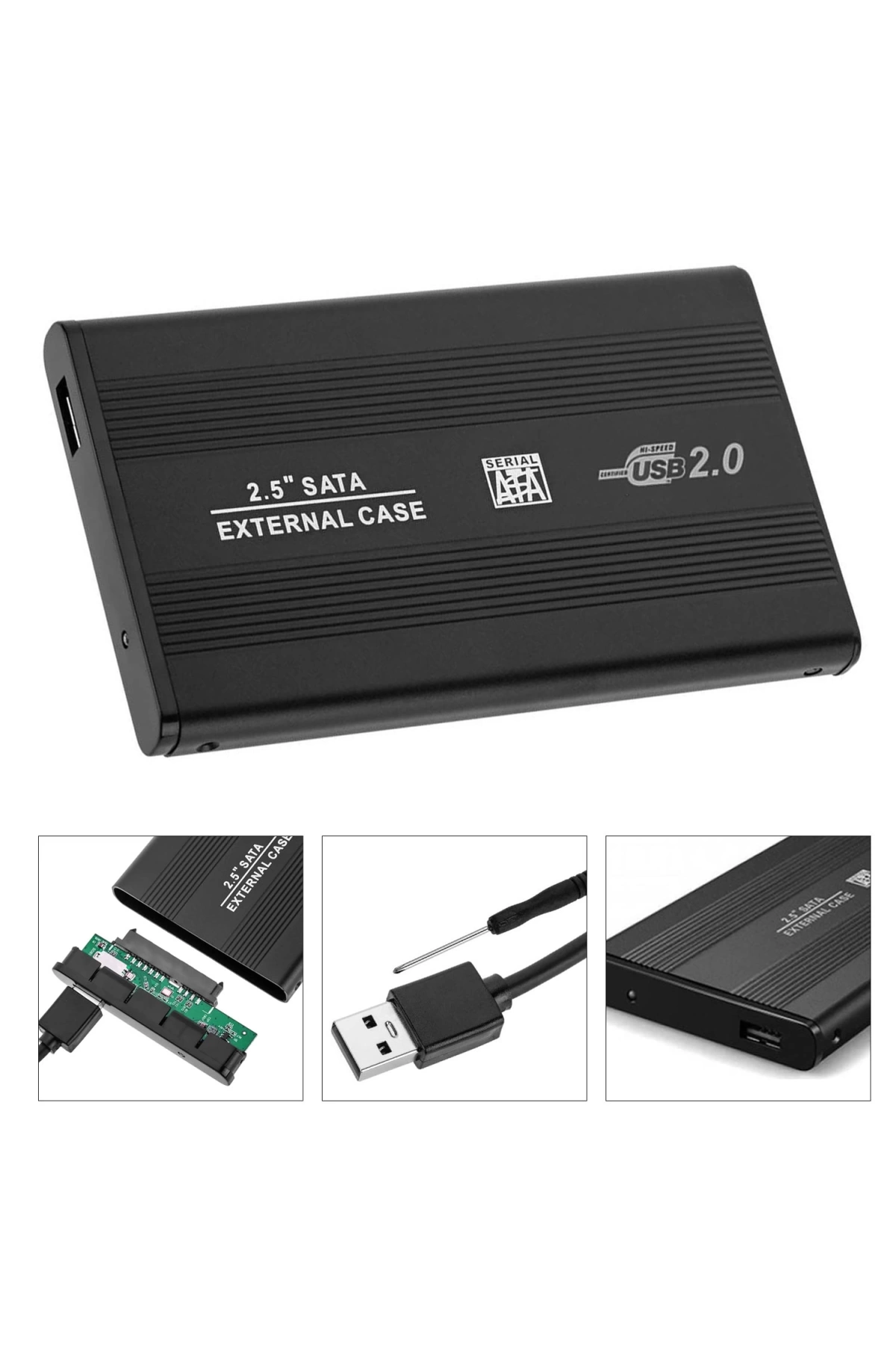 Harddisk Kutusu Ssd Hdd 2.5 Sata Usb 2.0 Gabble Gab-Hk20