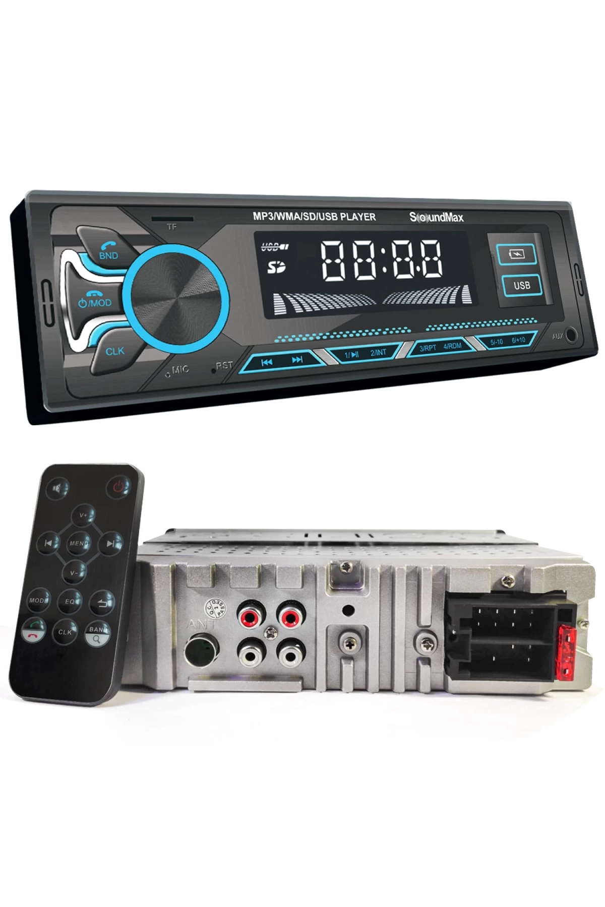 Soundmax Hr-mx7g Oto Teyp 4x50 Watt Bluetooth 2xusb Sd Fm Aux