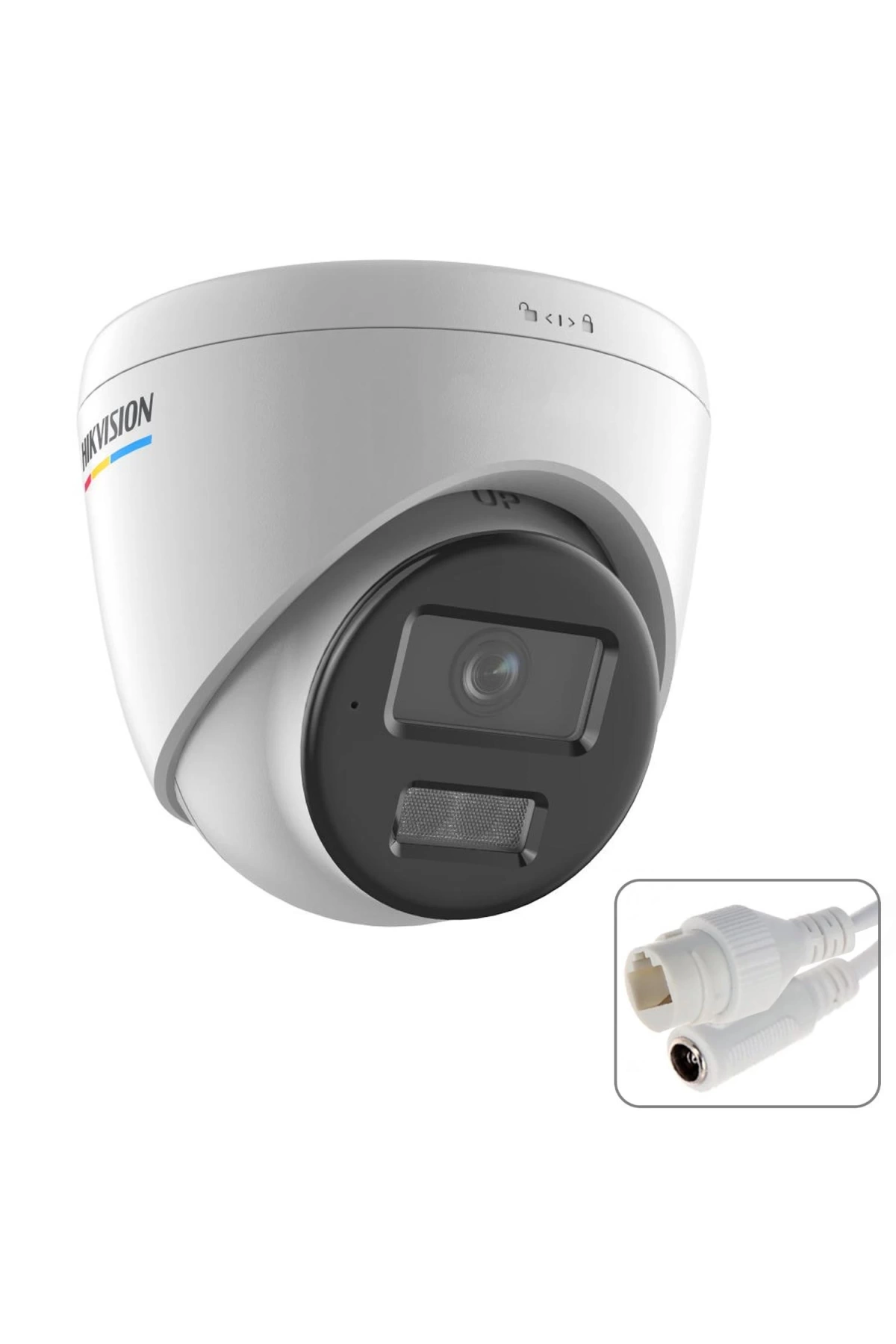 Hıkvısıon Ds-2cd1347g2h-lıuf Dome Ip Kamera 4mp 2.8mm Hibrit Renkli Gece Görüş Metal İç Mekan