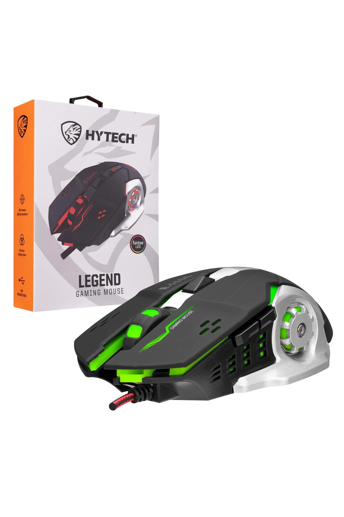 Hytech Hy-X9 Kablolu Oyuncu Mouse 3200 Dpi Ledli