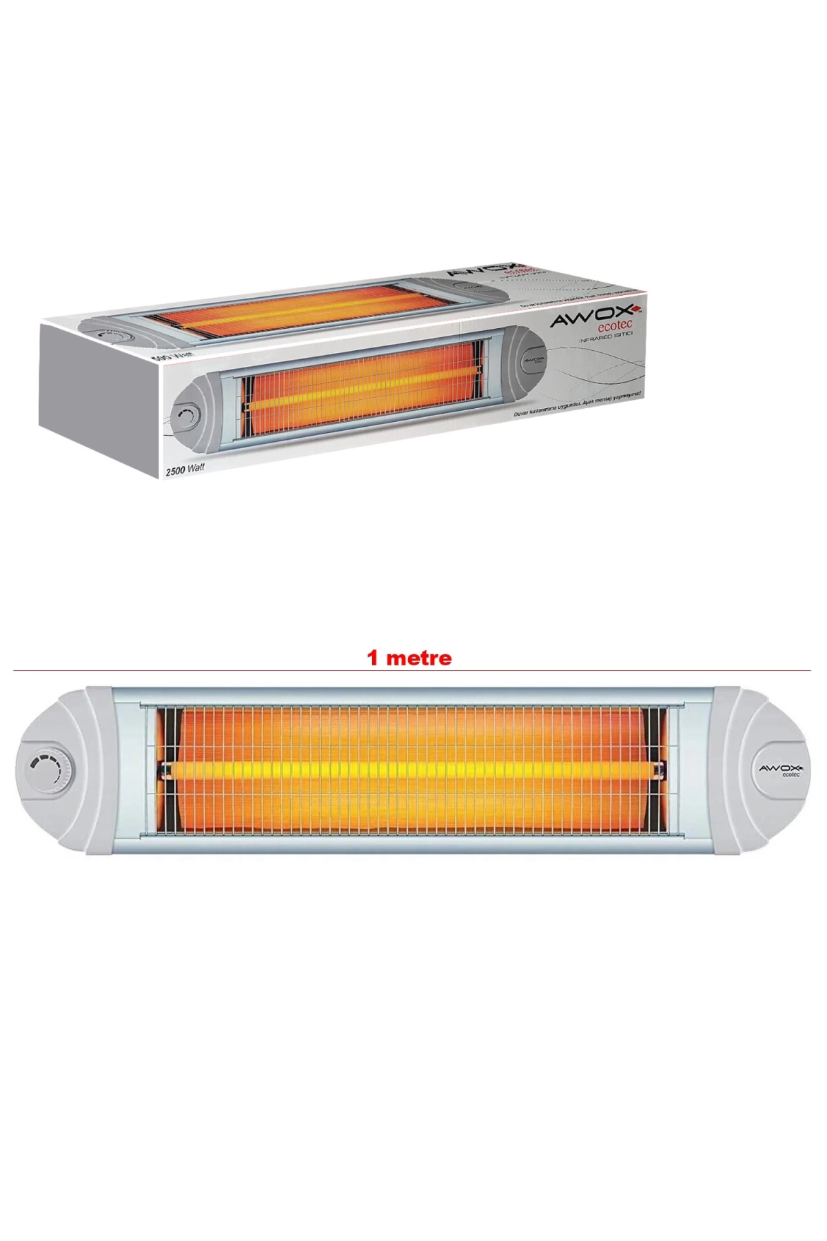 Awox Ecotec Infrared Elektrikli Soba Isıtıcı Ufo 2500 Watt