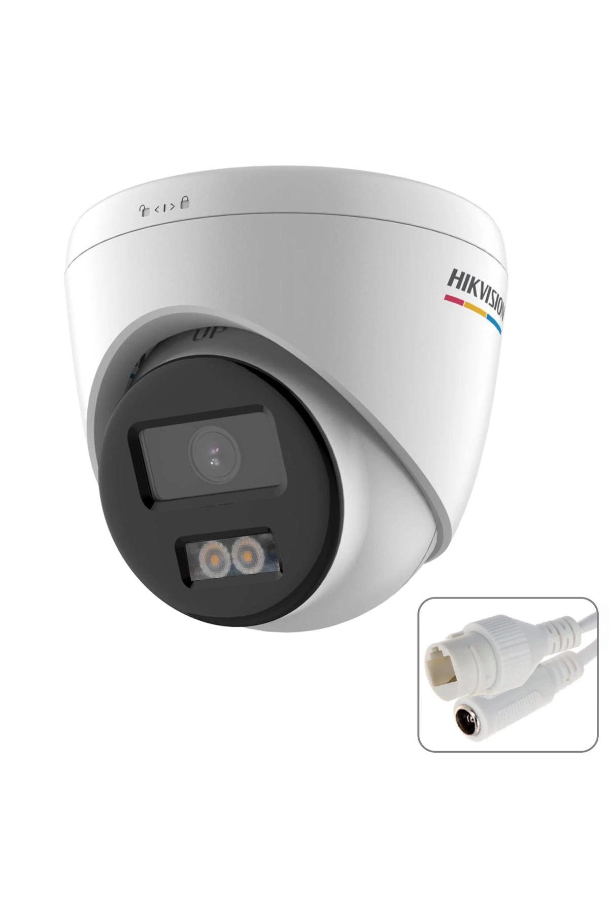 Hıkvısıon Ds-2cd1347g0-luf Dome Ip Kamera 4mp 2.8mm Renkli Gece Görüş Metal İç Mekan