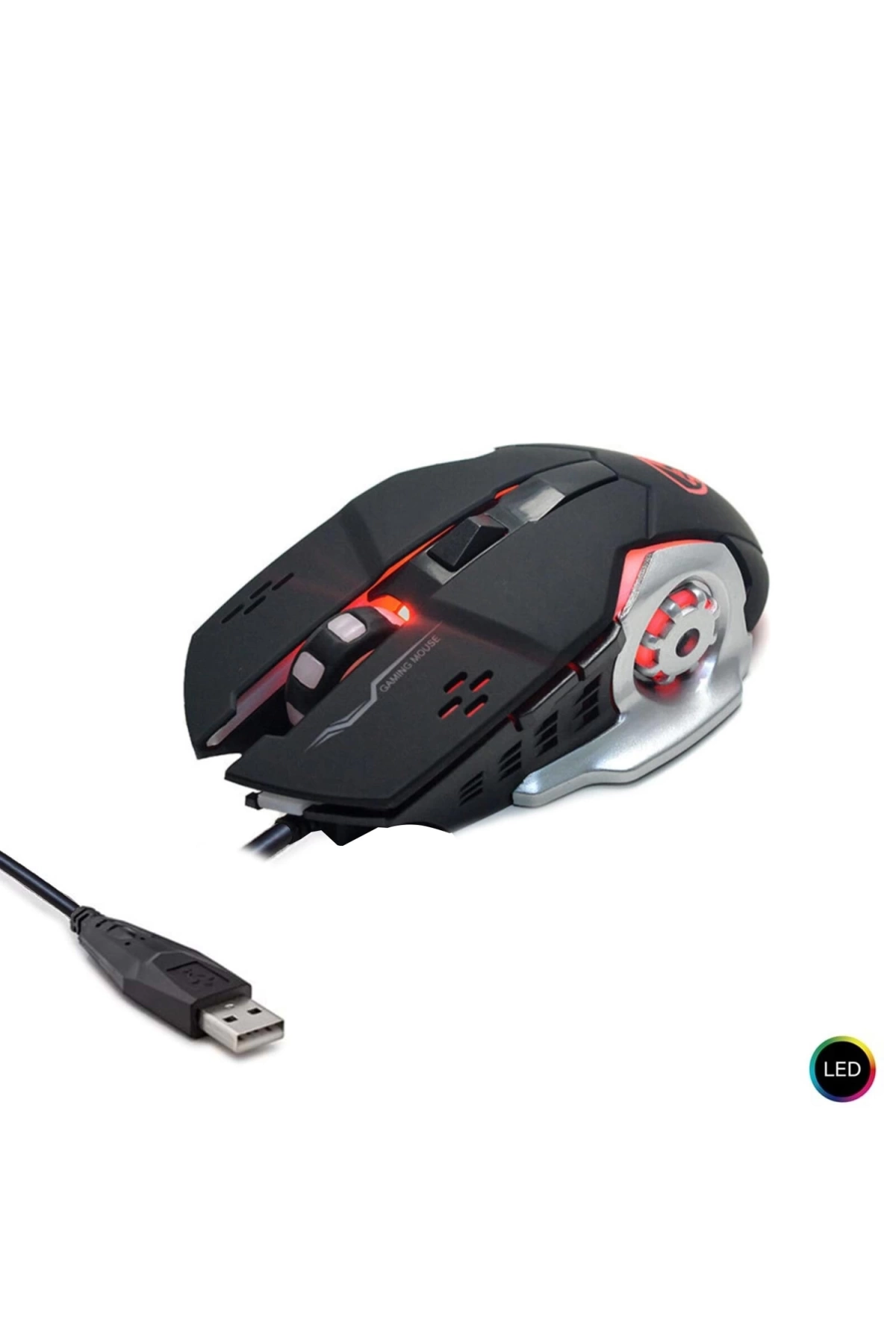 Polaxtor 601-6d Kablolu Oyuncu Mouse 3200 Dpi Ledli