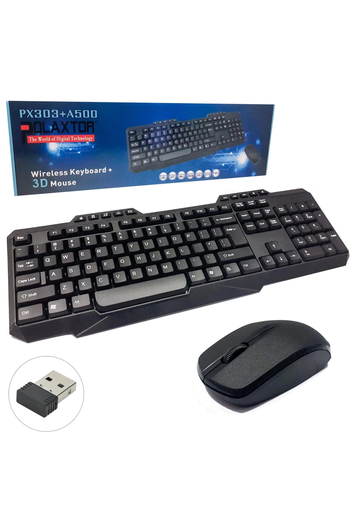 Plx-303-a500 Kablosuz Klavye Q Türkçe Multimedia + Mouse Seti