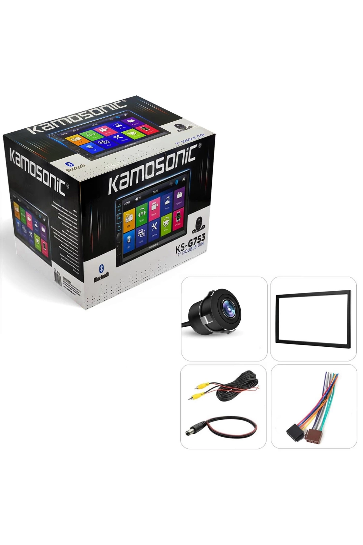 Kamosonıc Ks-G753 Double Teyp 7 İnç 4X45 Watt Mirrorlink