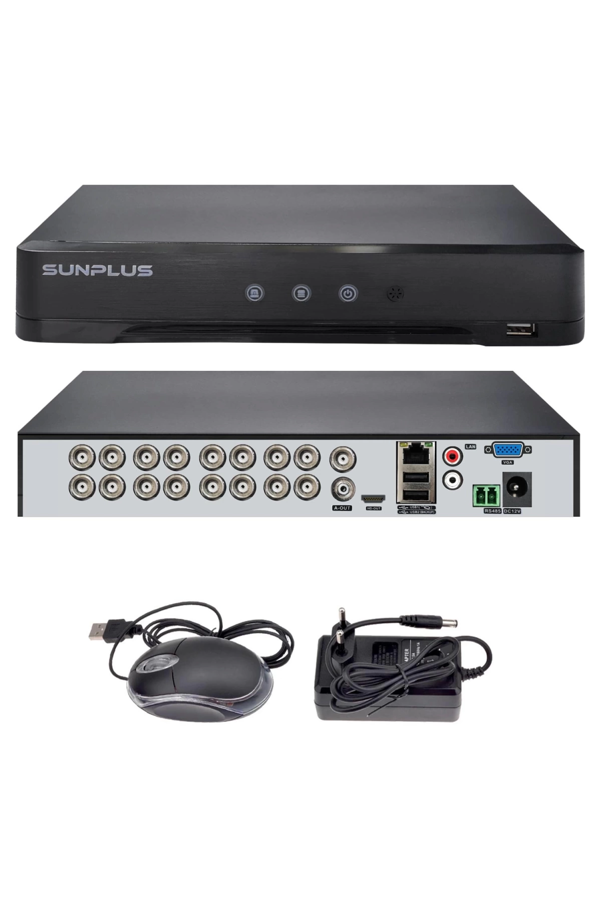 Sunplus Sp-16200 Ahd Dvr Kayıt Cihazı 16 Kanal 5mp Xmeye