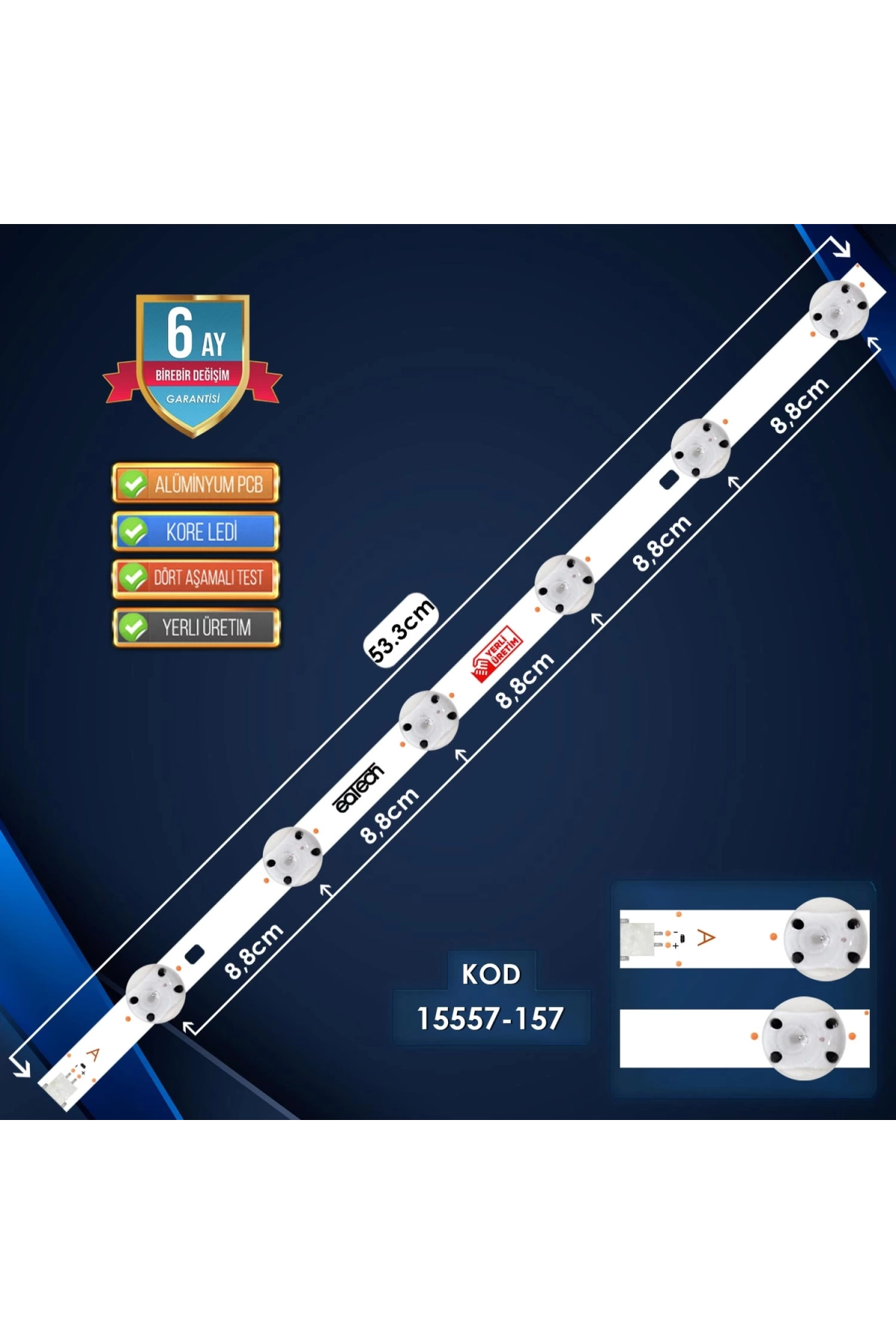 Kod-157 Vestel A-type 53.3cm 6led