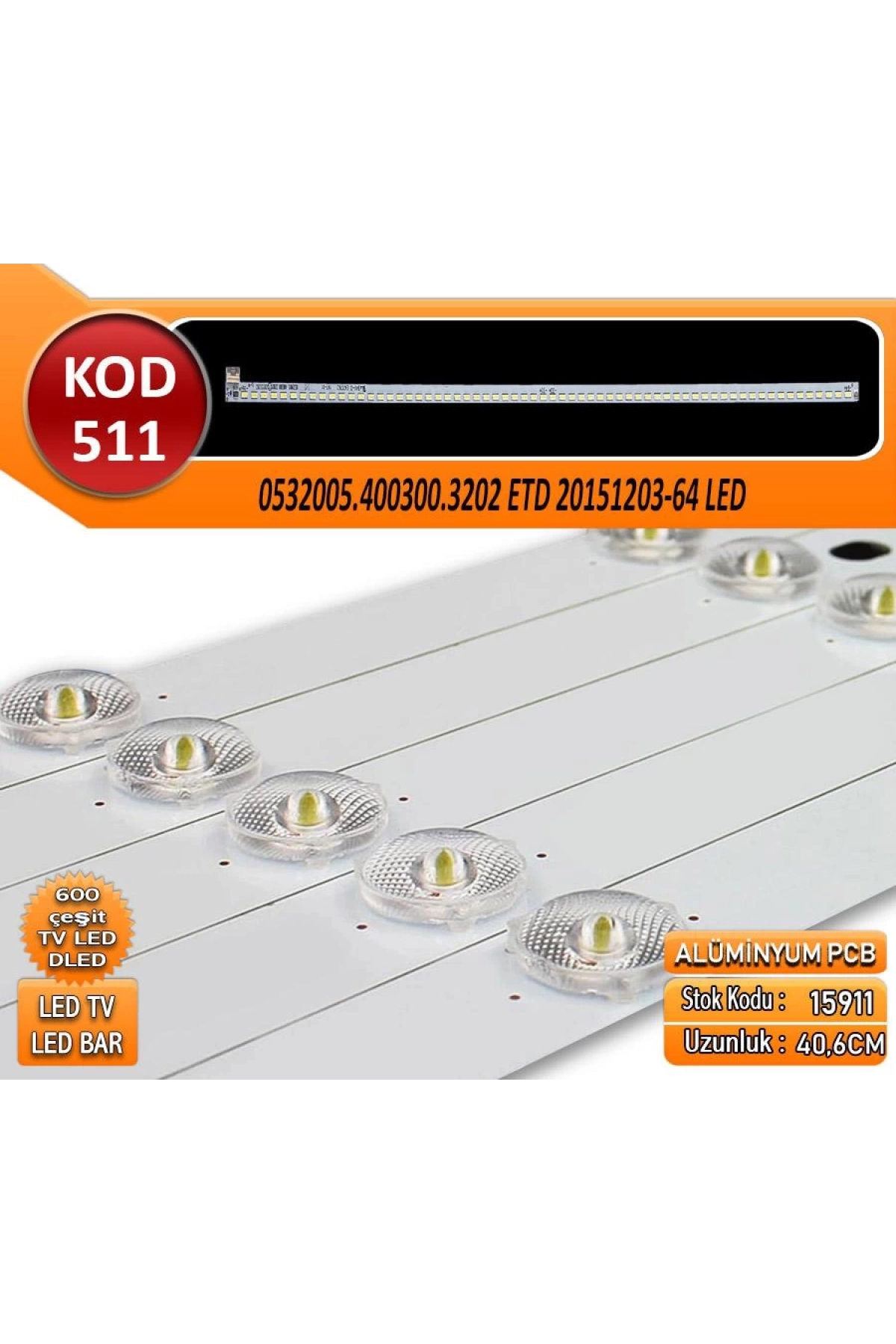 Kod-511 Vestel 0532005.400300.3202 Etd 20151203 40.6cm 64led