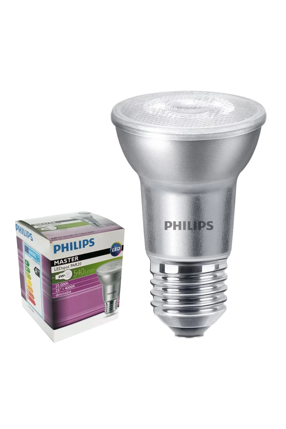 Phılıps Par-20 Led Spot Ampul Günışığı Dimmerli 6w 540lm E27