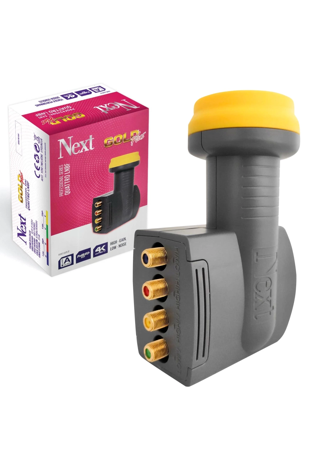 Next Plus 4lü Lnb Santral (Quattro) Gold 0.1db 3d 4k