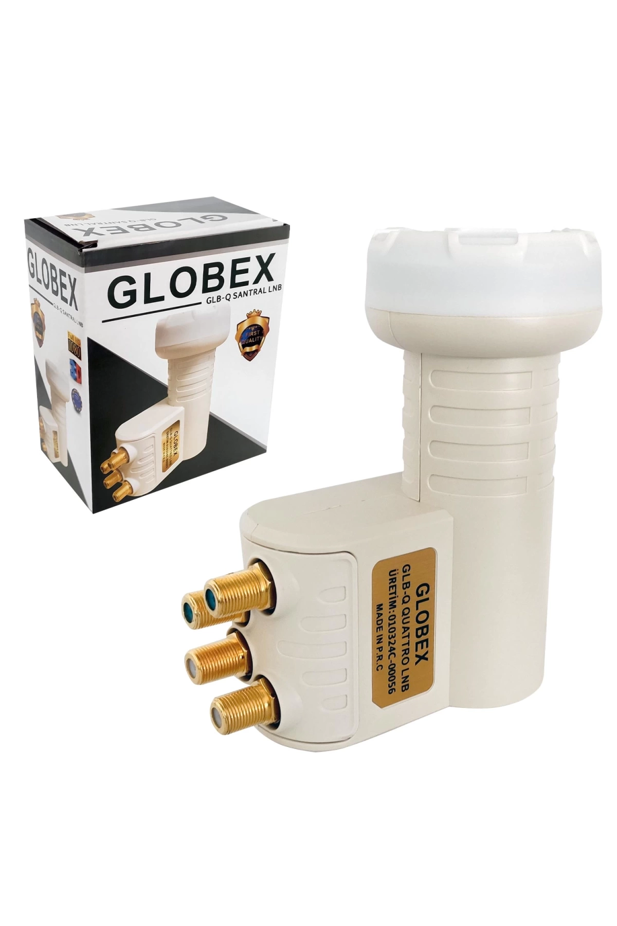 Globex Glb-Q 4lü Lnb Santral (Quattro) Gold 0.3db 3d Fhd