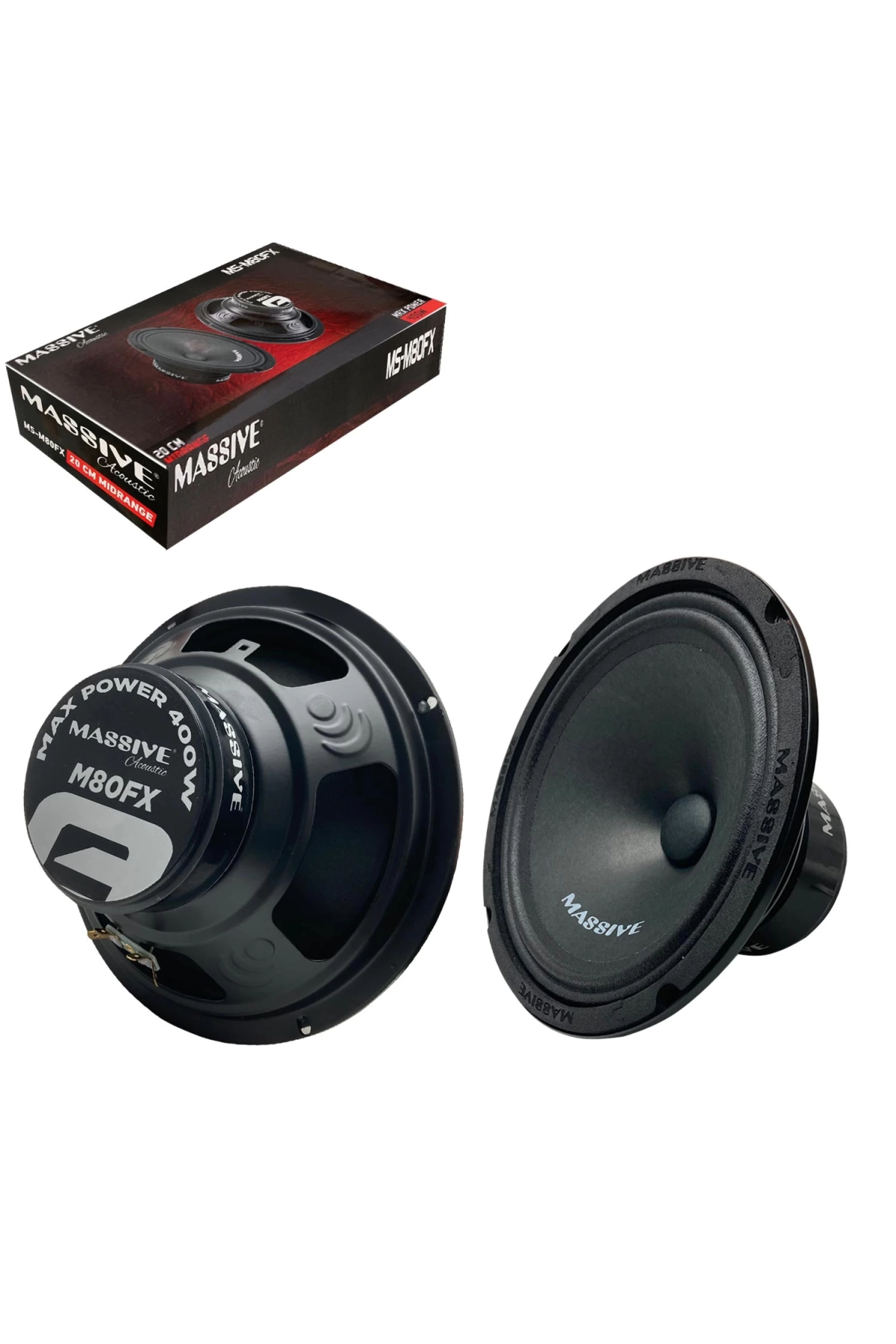 Massıve Ms-M80Fx Oto Midrange 20Cm 400 Watt (150 Rms) 2 Adet