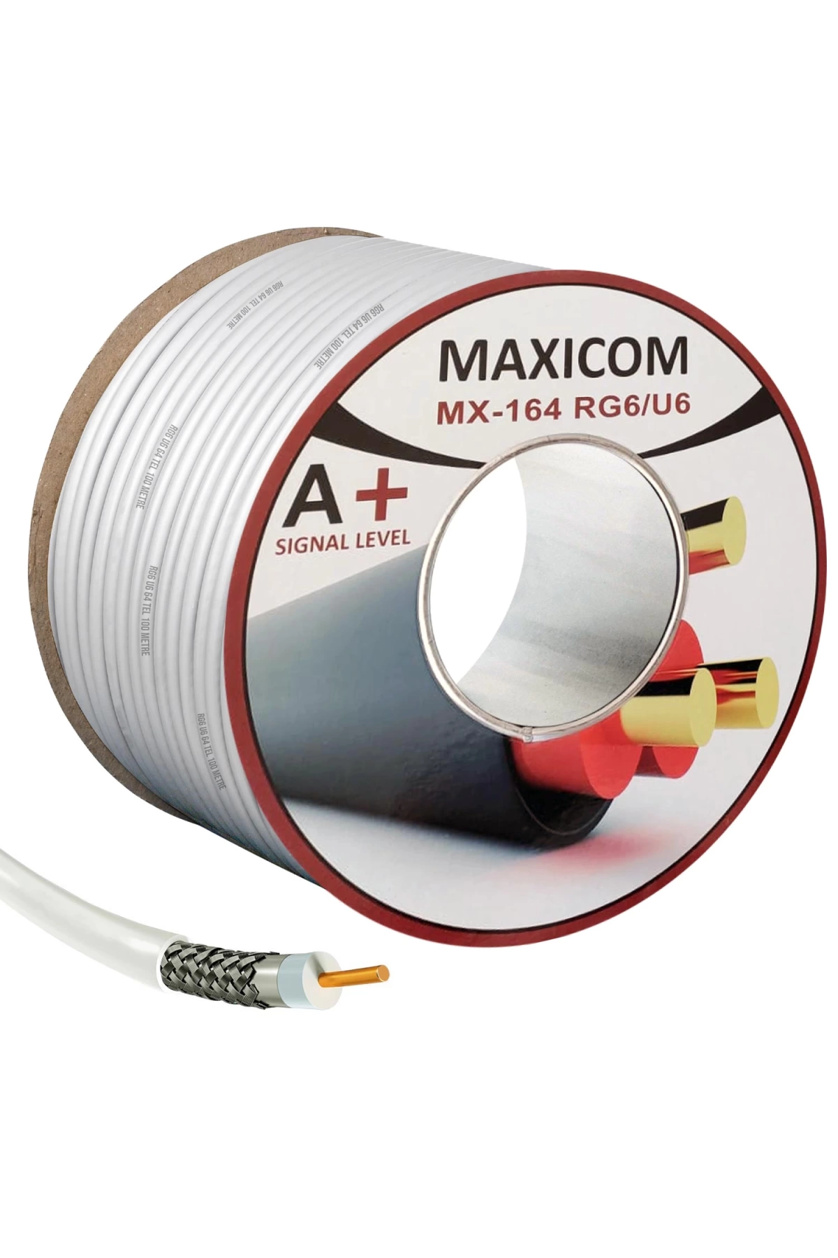 Maxıcom Mx-164 Anten Kablosu Rg6 U4 64 Tel 100 Metre