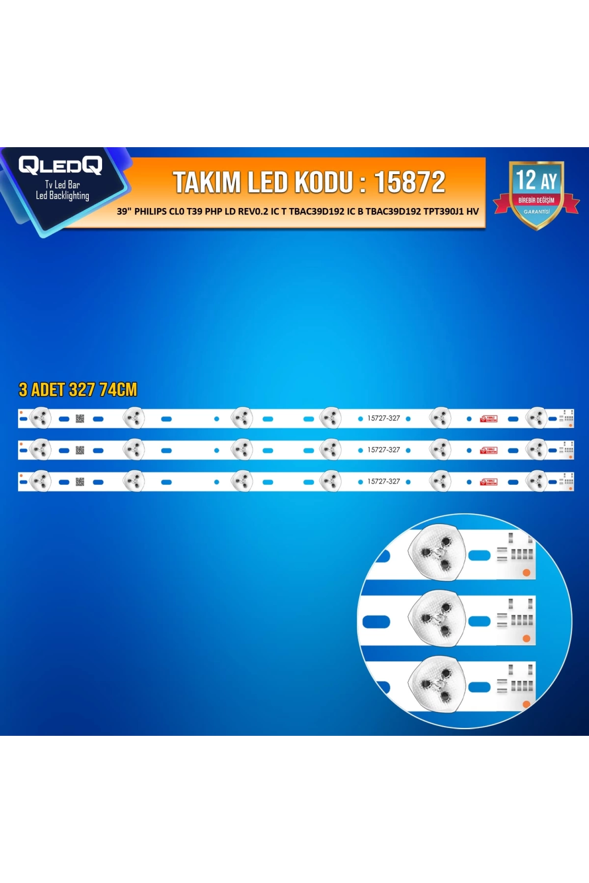 Mbled (3xpcb) 39 İnç Philips Clo T39 Php Ls Rev.02 39pfl4398