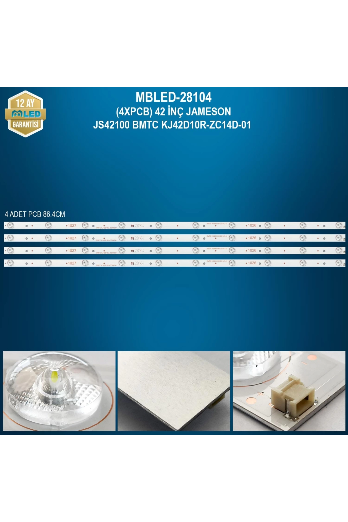 Mbled (4xpcb) 42 İnç Jameson Js42100 Bmtc Kj42d10r-zc14d-01