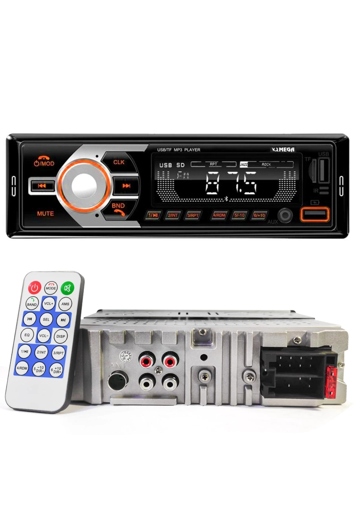 Mega Vm-420 Oto Teyp 4x60 Watt Bluetooth 2xusb Sd Fm Aux