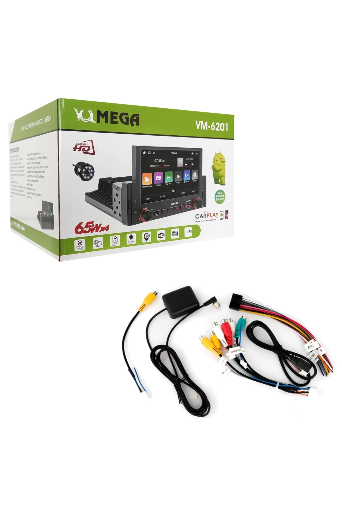 Mega Vm-6201 Tofaş Android Double Teyp 6.2 İnç 4x65 Watt 2+32gb Carplay