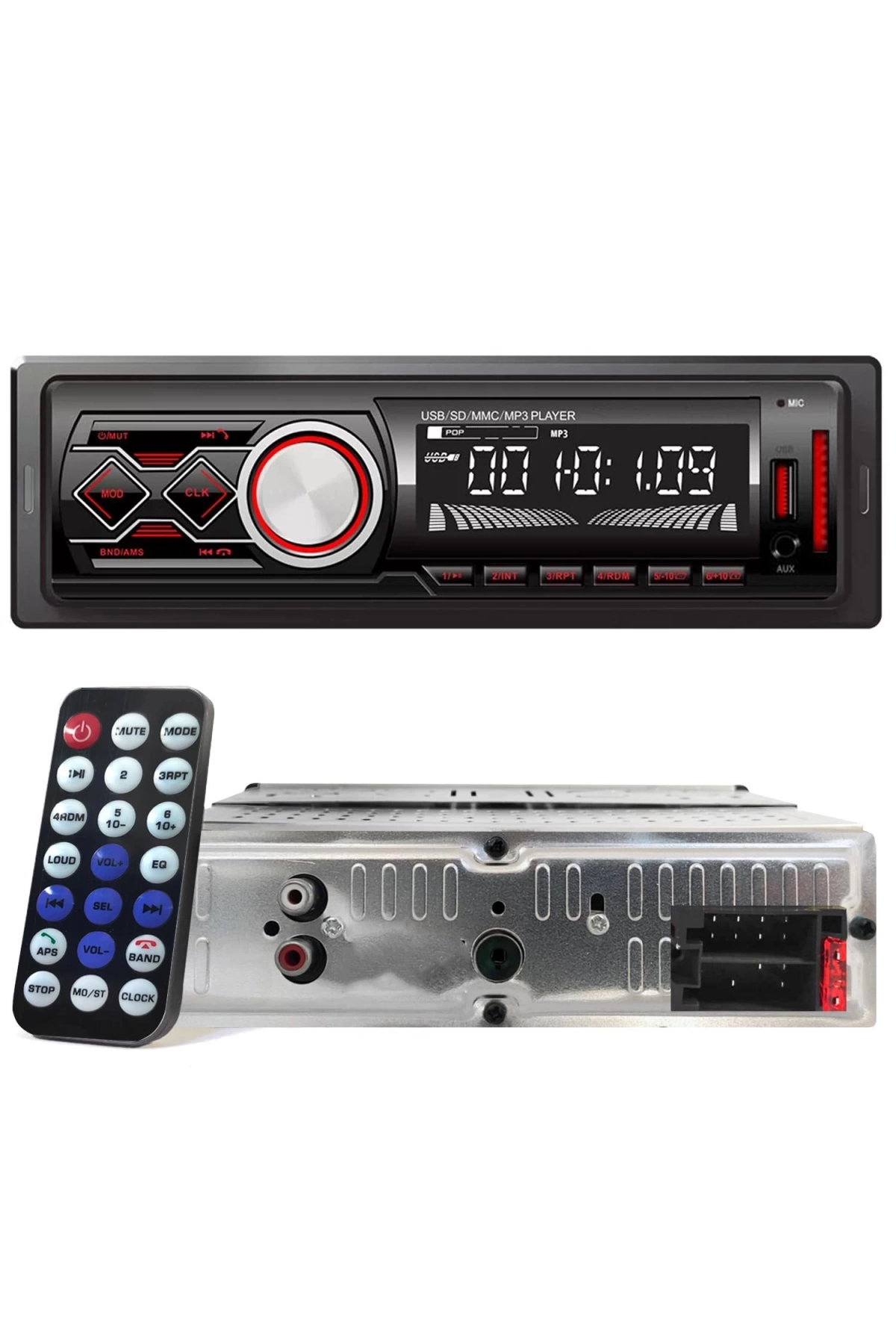 Moonstar Bms-4203 Oto Teyp 4x50 Watt Bluetooth Usb Sd Fm Aux