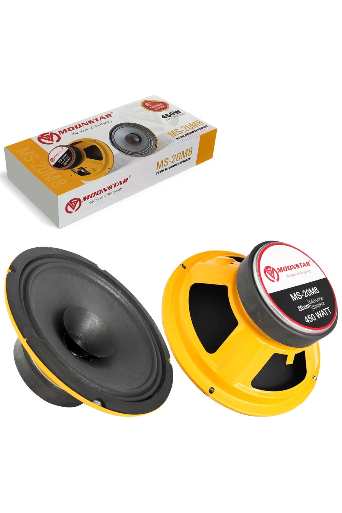 Moonstar Ms-20m8 Oto Midrange 20cm 450 Watt 2 Adet