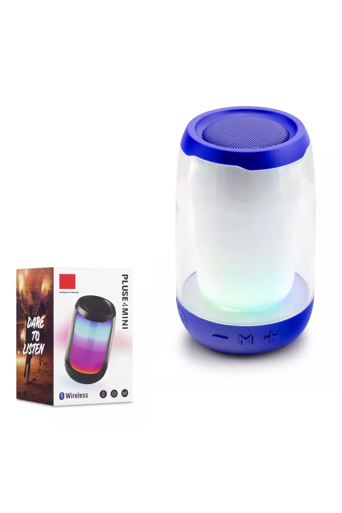 Pluse 4-mini Müzik Kutusu Şarjlı Rgb Ledli Bluetooth Usb Sd Fm