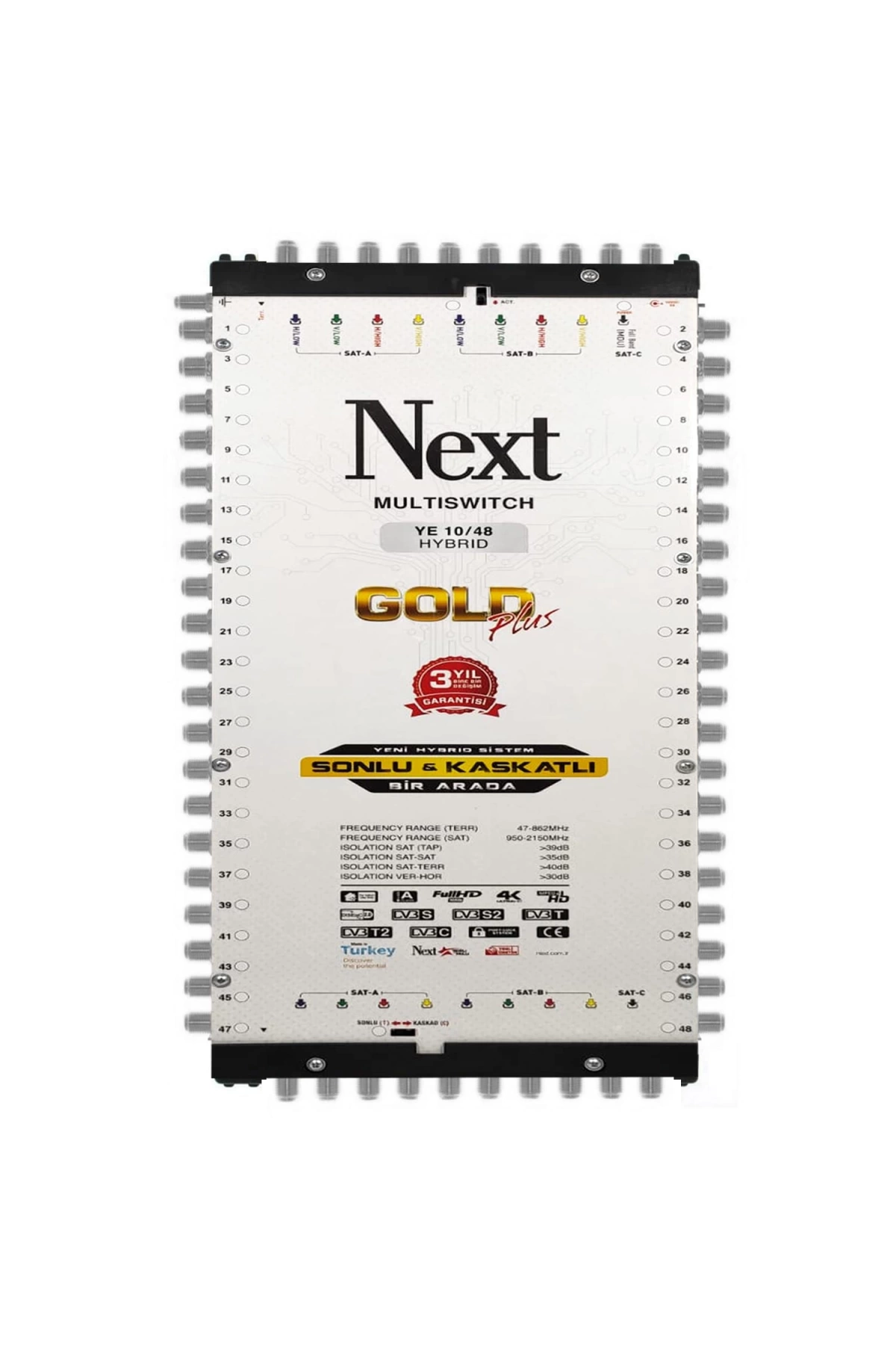 Next Sonlu Kaskatlı Uydu Santral 10/48 Multiswitch Hibrit