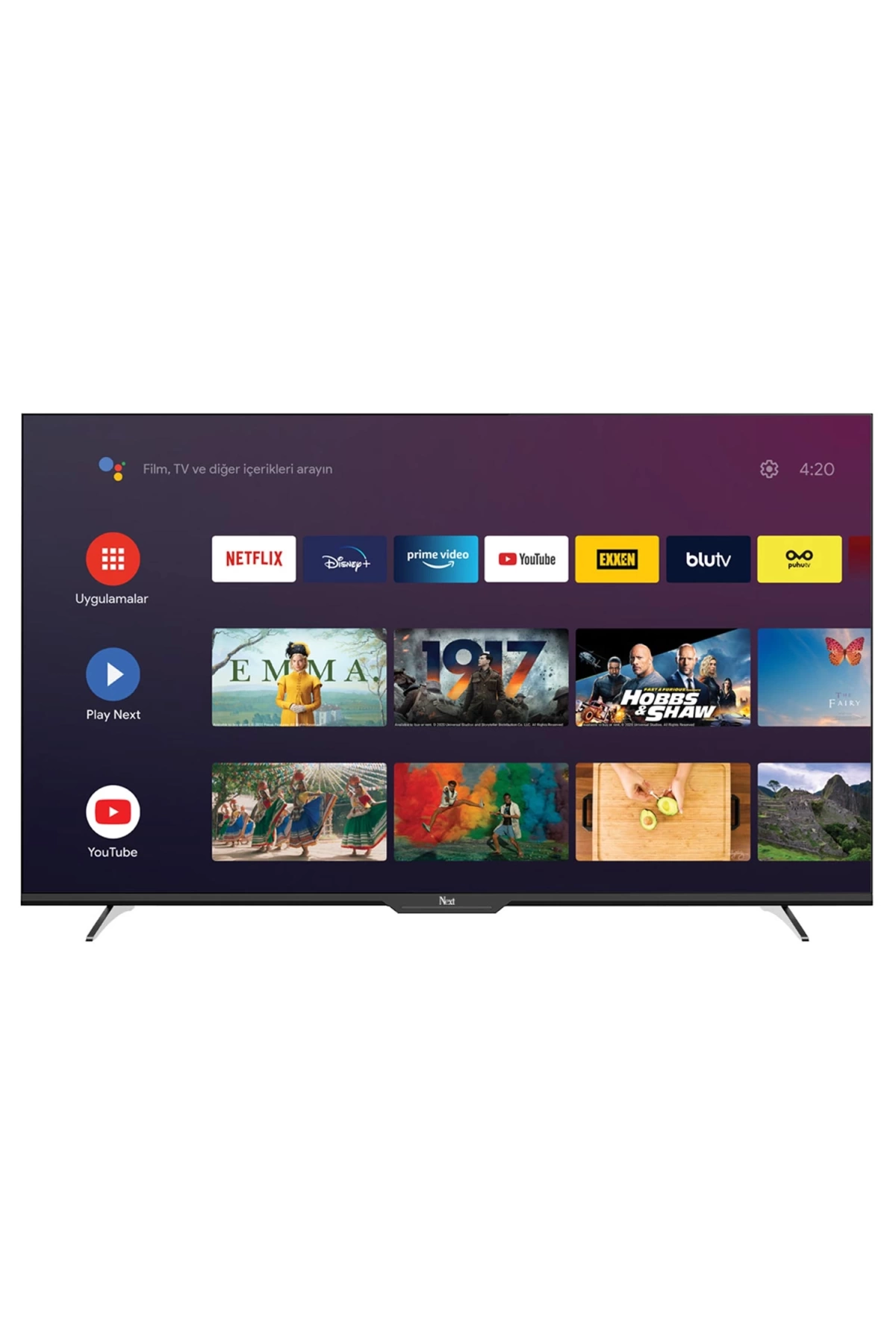 NEXT YE-55GFSG7-4K Televizyon Led Tv 55 İnç 140 Ekran Android Uhd 4K Uydulu