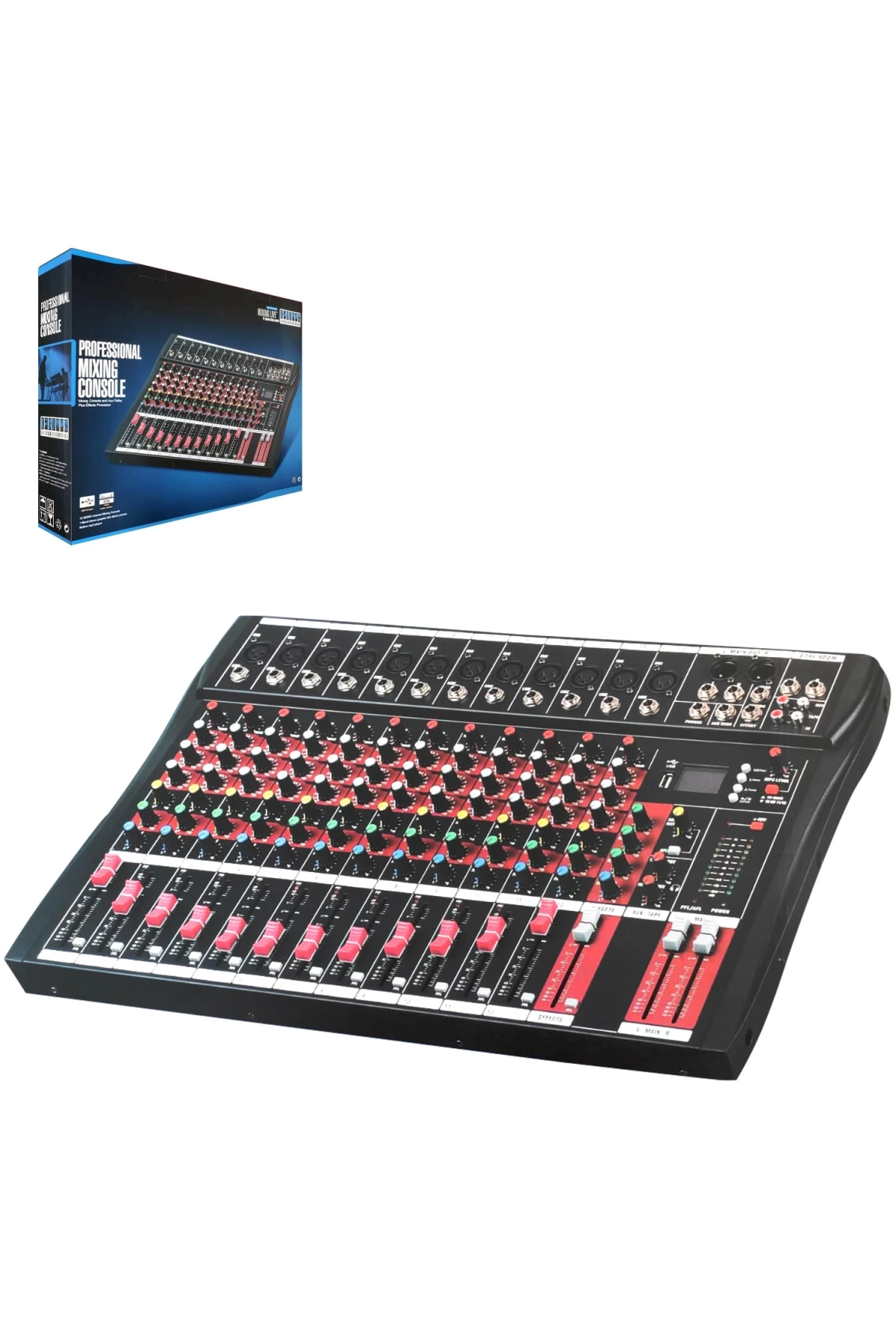 Nwork Synx-12 Deck Mixer 12 Kanal Bluetooth Usb