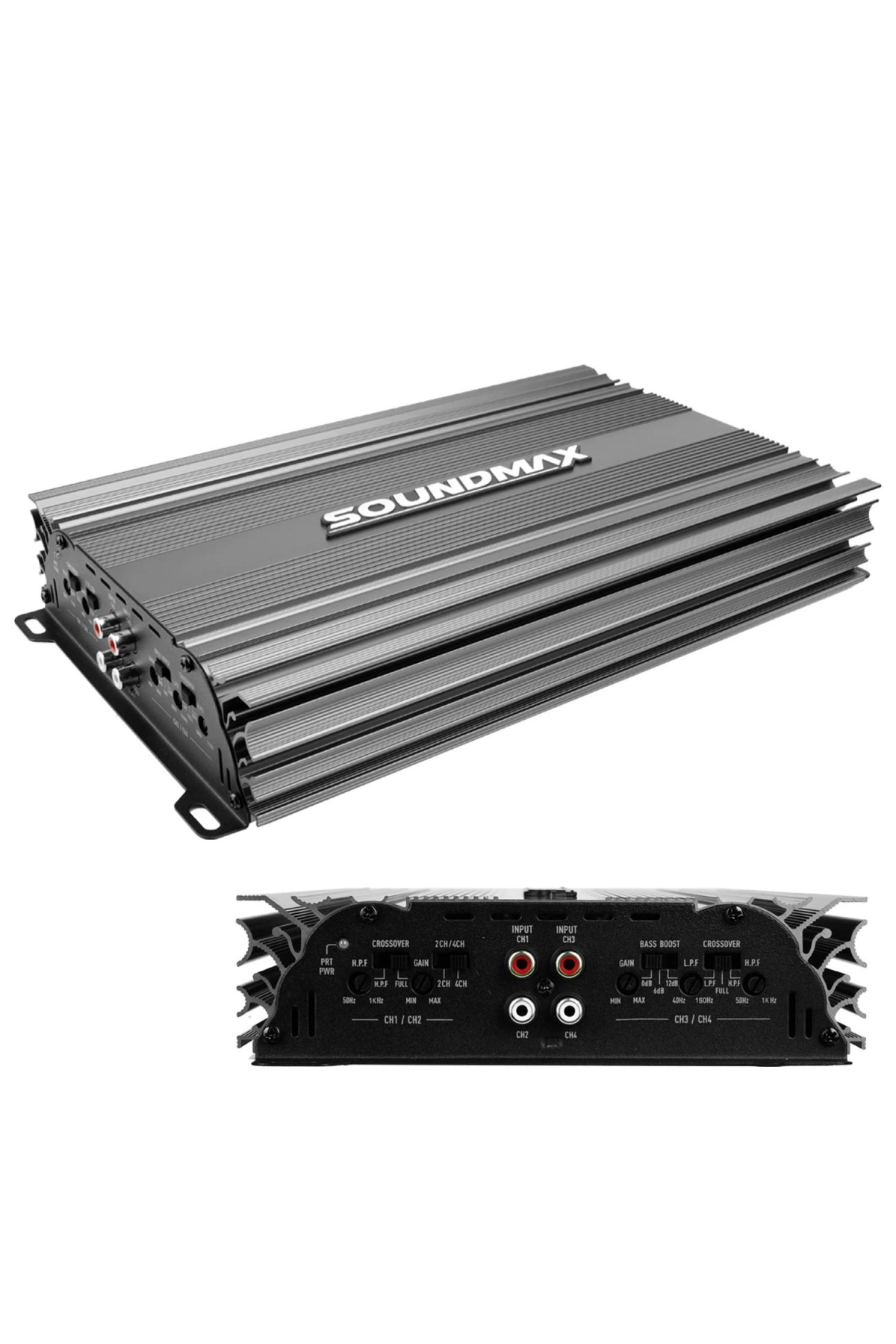 Soundmax Sx-2700.4 Oto Anfi Stereo 3000 Watt 4 Kanal