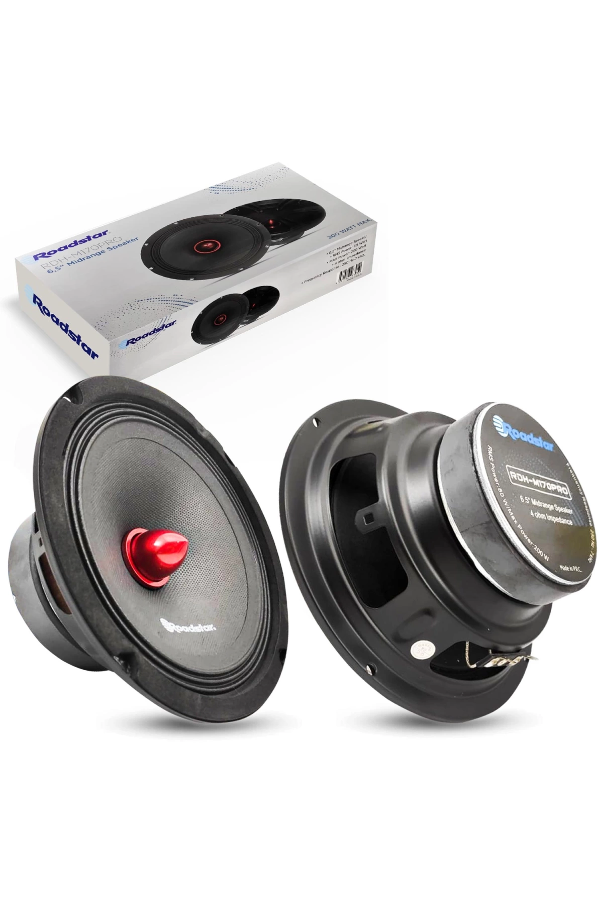 Roadstar Rdh-m170pro Oto Midrange 17cm 200 Watt 2 Adet