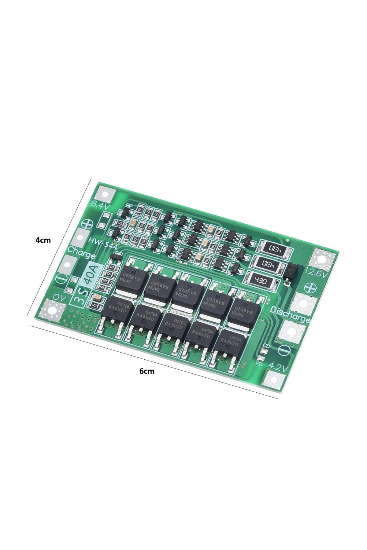 Pil Şarj Koruma Kartı Bms 18650 Lityum 40a 3s