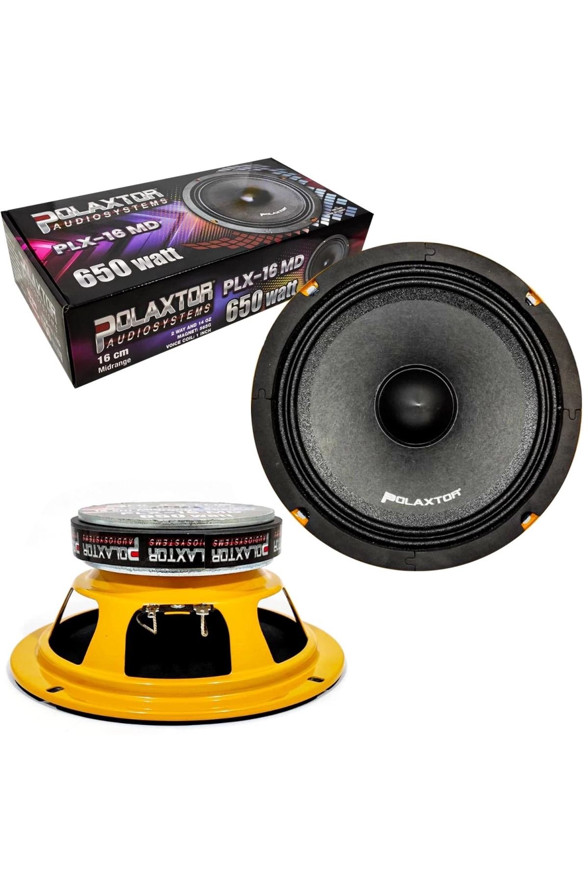 Polaxtor Plx-16md Oto Midrange 16cm 650 Watt 2 Adet