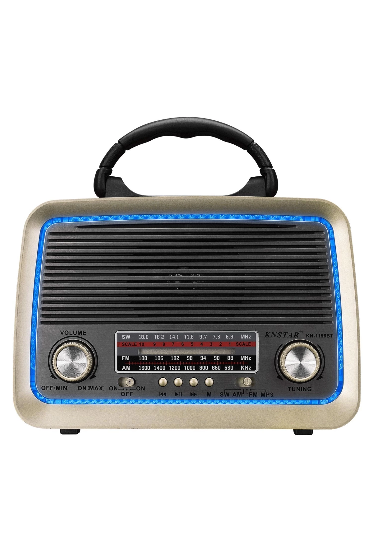 Radyo Nostalji Şarjlı Pilli Bt/usb/sd/aux Fenerli Mikado Mdr-99