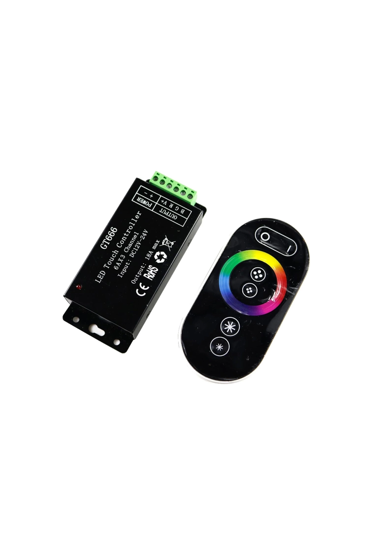 Rgb Kontrol Kumandası 12-24v 18a Dokunmatik Ledx Ct-666