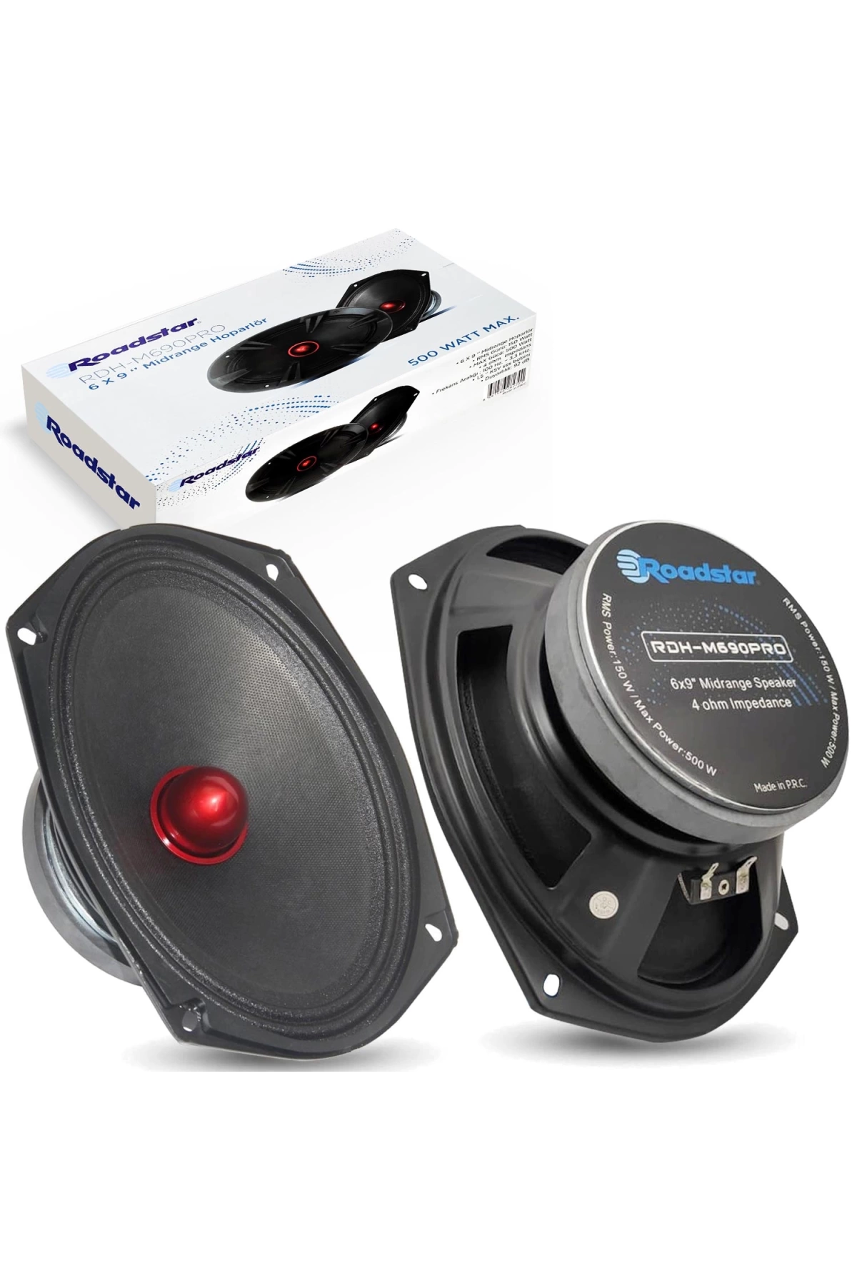 Roadstar Rdh-m690pro Oto Midrange Oval 6x9 İnç 500 Watt 2 Adet